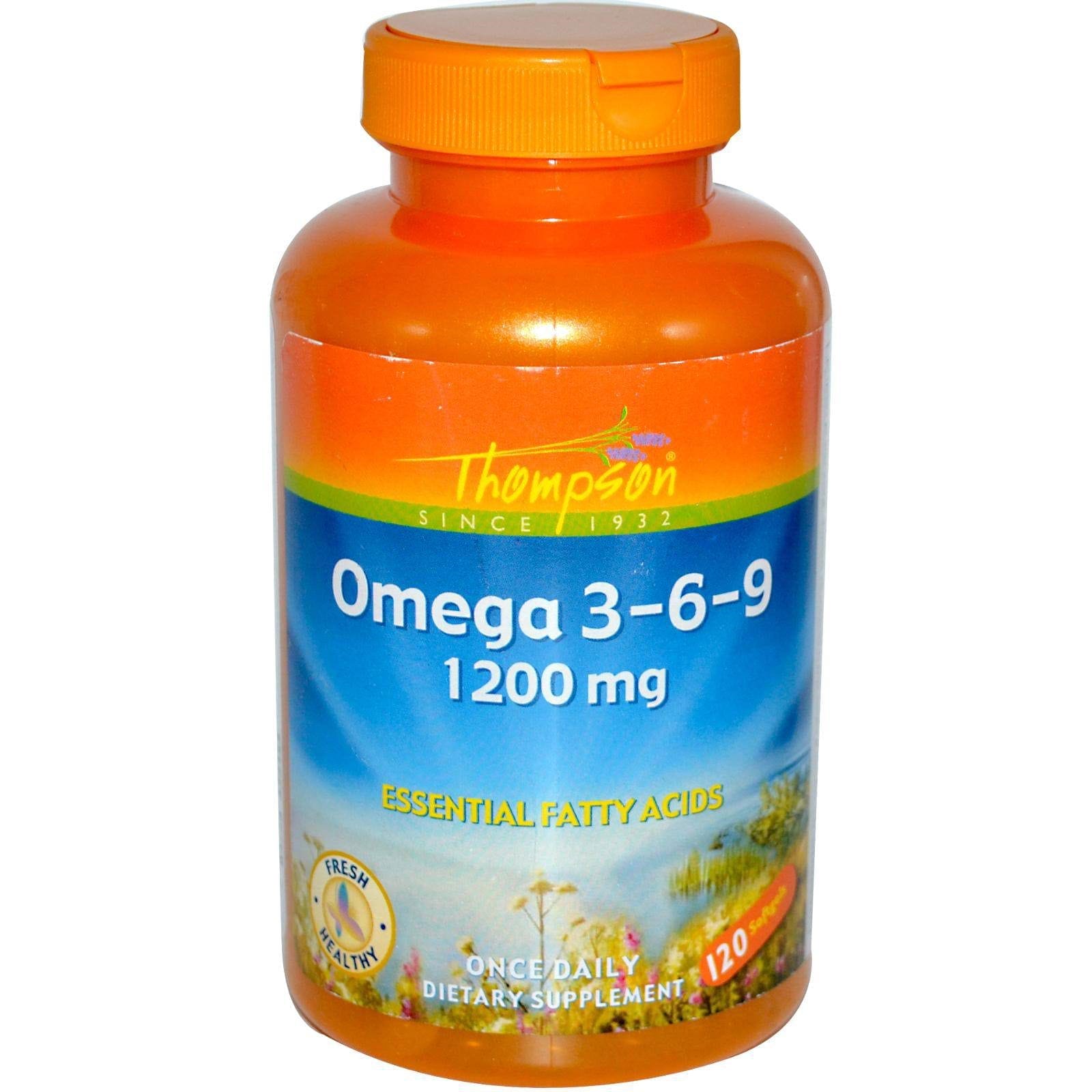 Thompson, Omega 3-6-9, 1200 mg, 120 Cápsulas Blandas