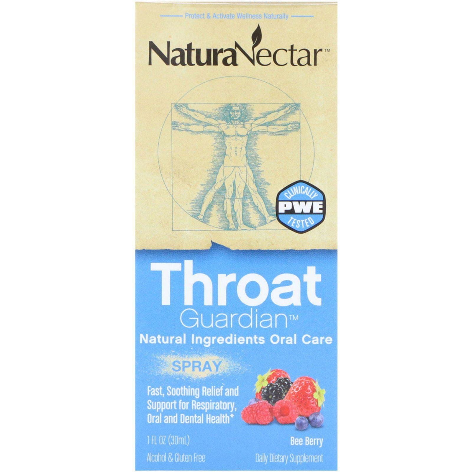 NaturaNectar, Atomizador Throat Guardian, Bee Berry, 1 fl oz (30 ml)