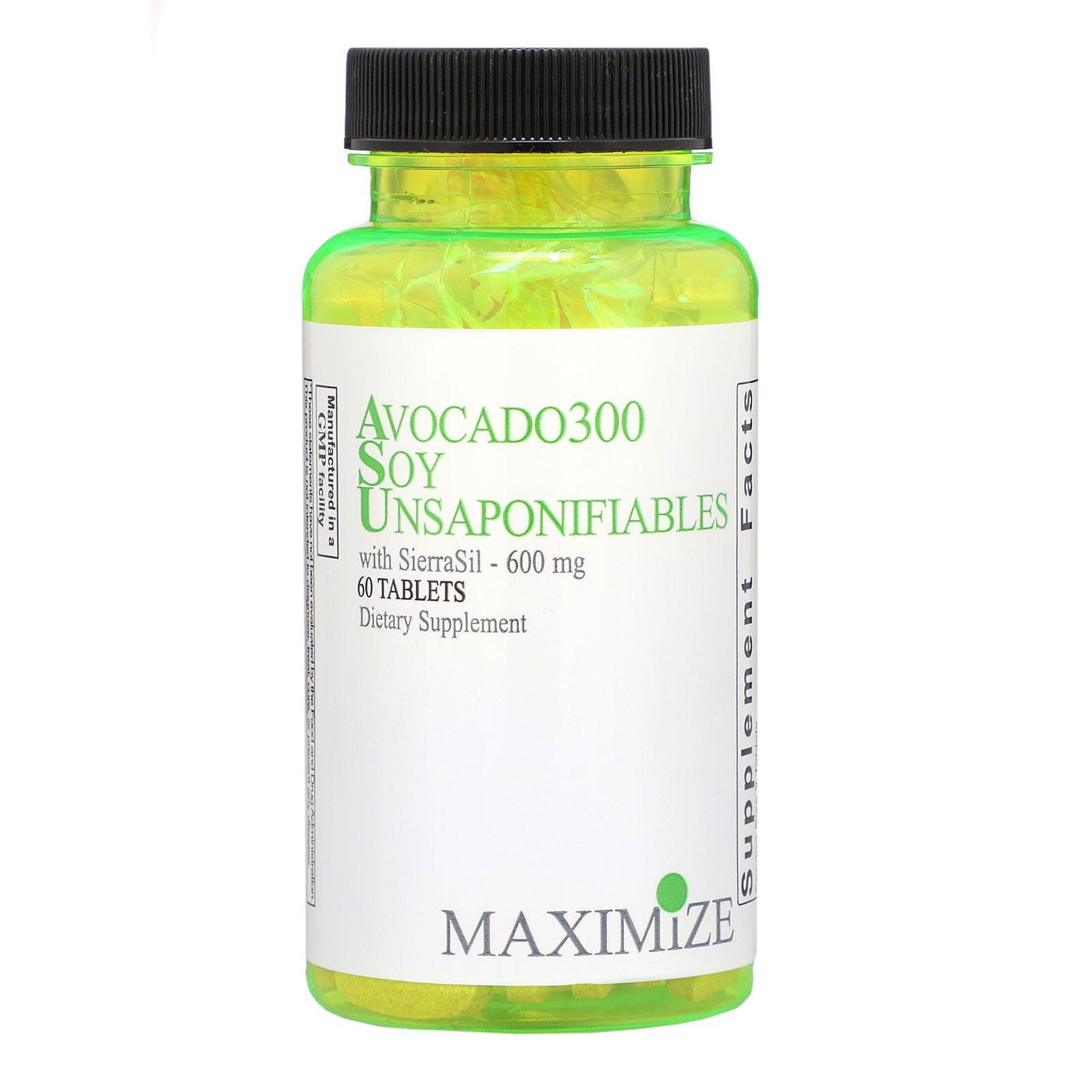 Maximum International, Avocado 300 Soy Unsaponifiables, 600 mg, 60 Tabletas