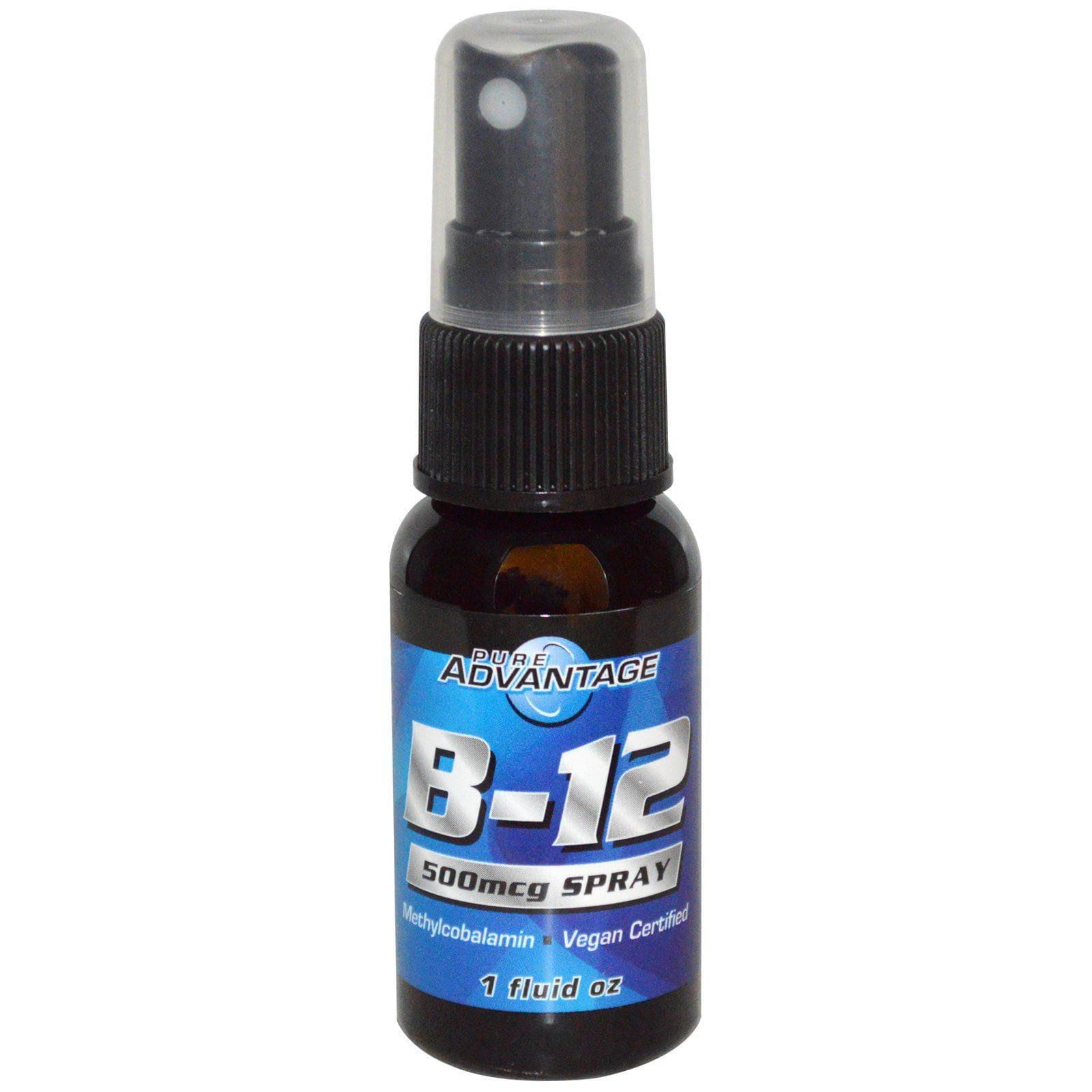 Pure Advantage, B-12, 500 mcg Spray, 1 fl oz