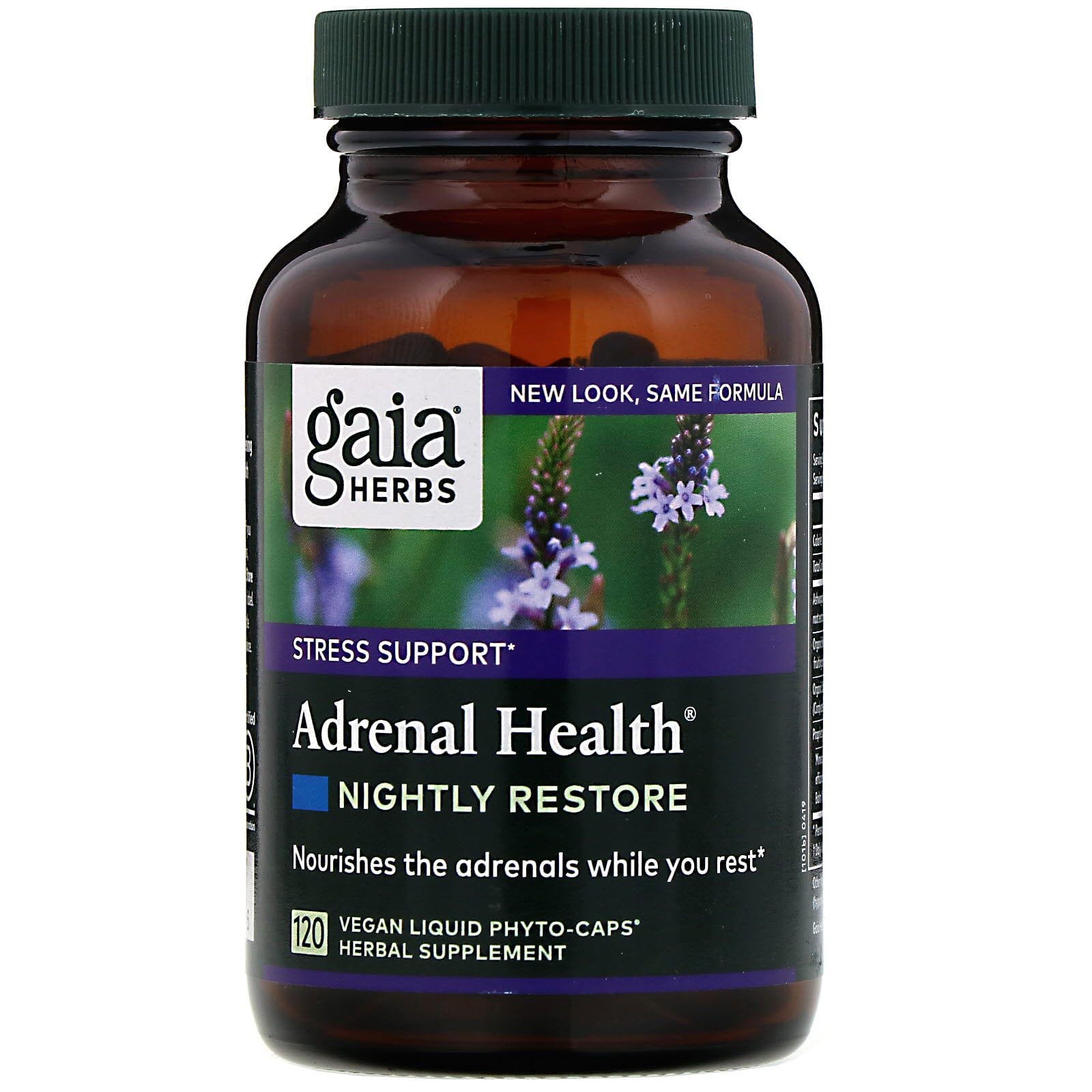 Gaia Herbs, Salud Adrenal, Reparación Nocturna, 120 Fito-Cápsulas Líquidas Veganas
