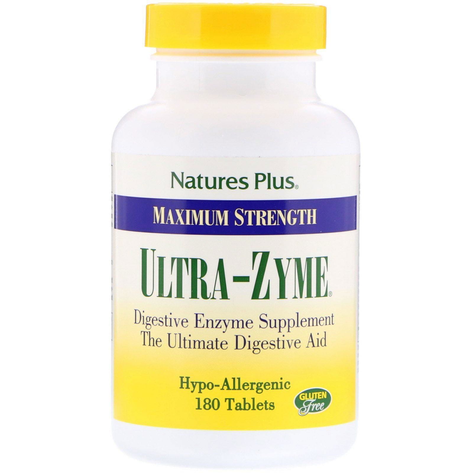 Nature's Plus, Ultra-Zyme de Fuerza Máxima, 180 tabletas