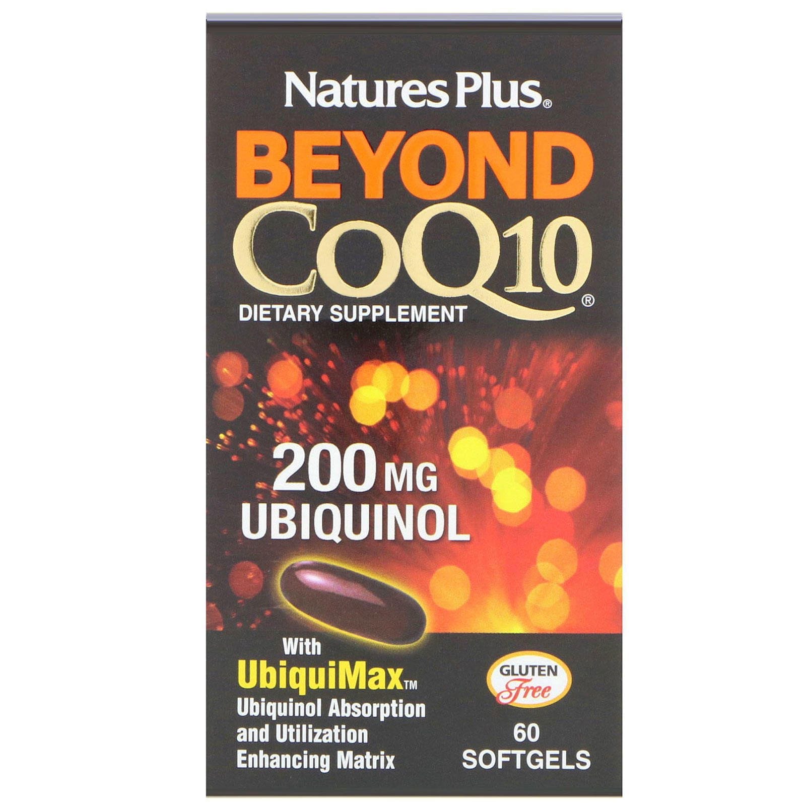 Nature's Plus, Beyond CoQ10, Ubiquinol, 200 mg, 60 cápsulas blandas