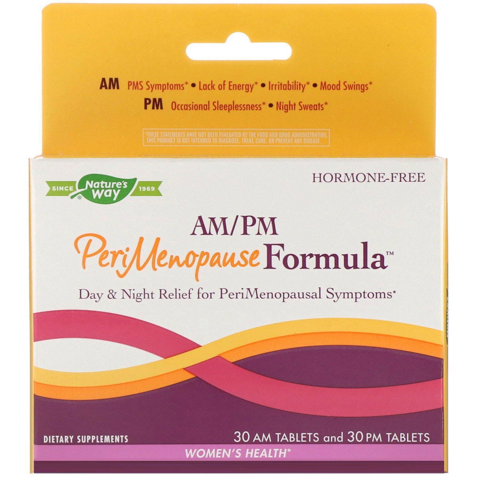 Nature's Way, Fórmula para perimenopausia, A.M./P.M., 60 tabletas