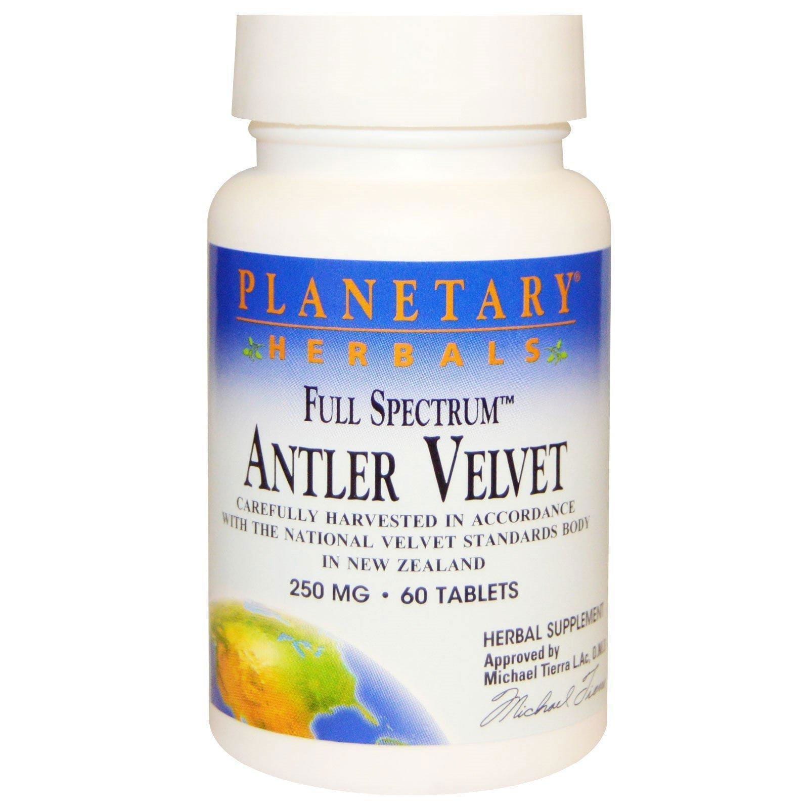 Planetary Herbals, Espectro completo, Cuerno de Venado, 250 mg, 60 comprimidos