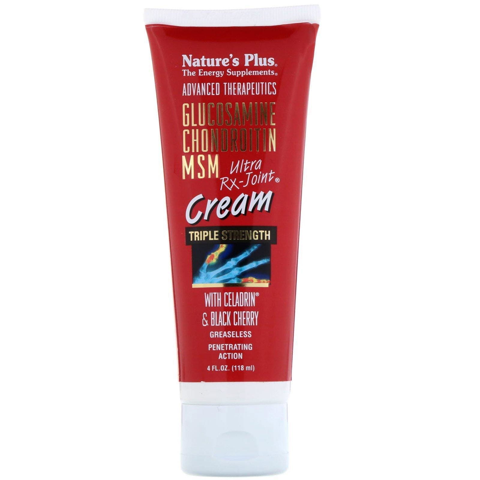 Nature's Plus, Advanced Therapeutics, Glucosamina, Condroitina y MSM, Crema para las Articulaciones Ultra Rx, 4 fl oz (118 ml)
