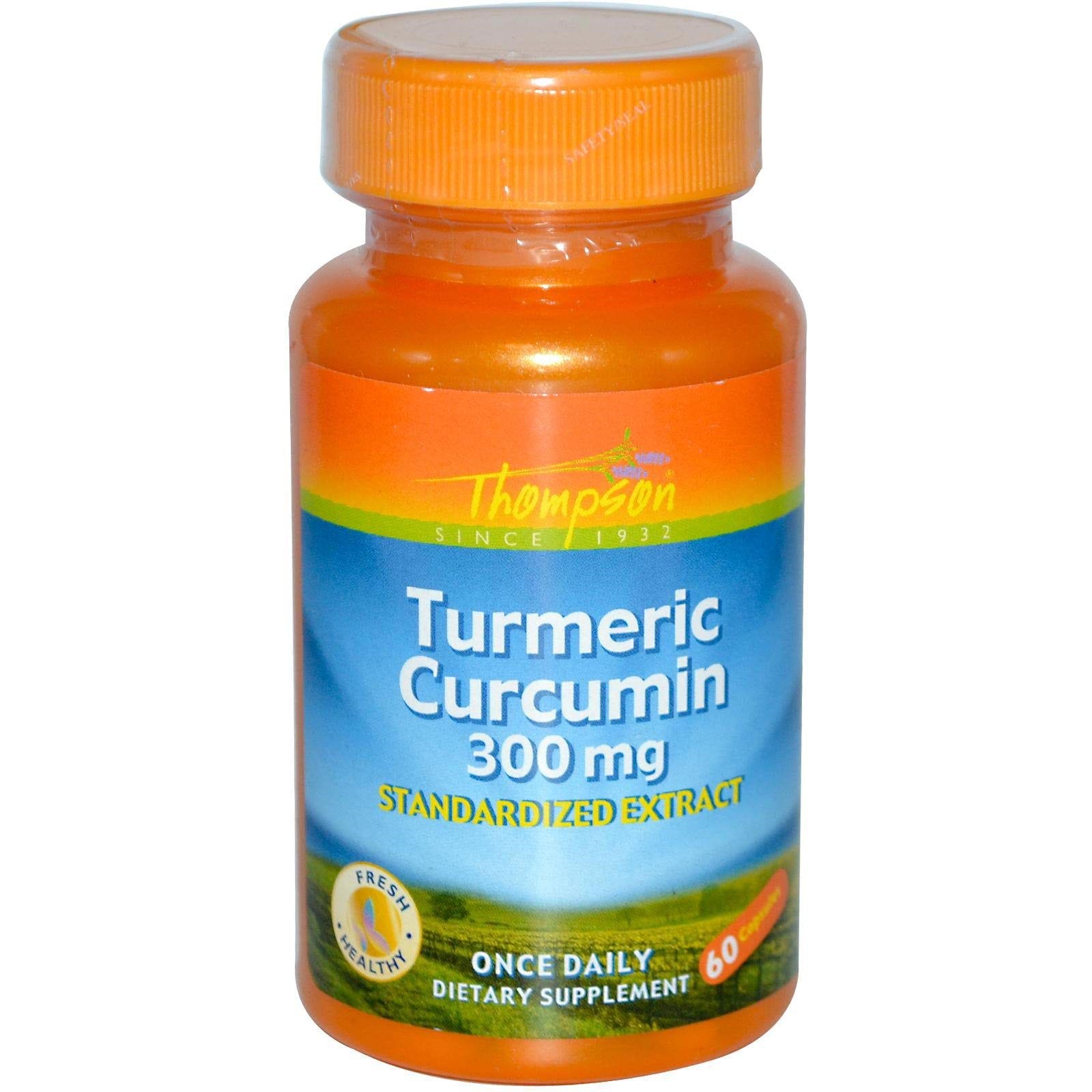 Thompson, Turmeric Curcúmina, 300 mg, 60 Cápsulas