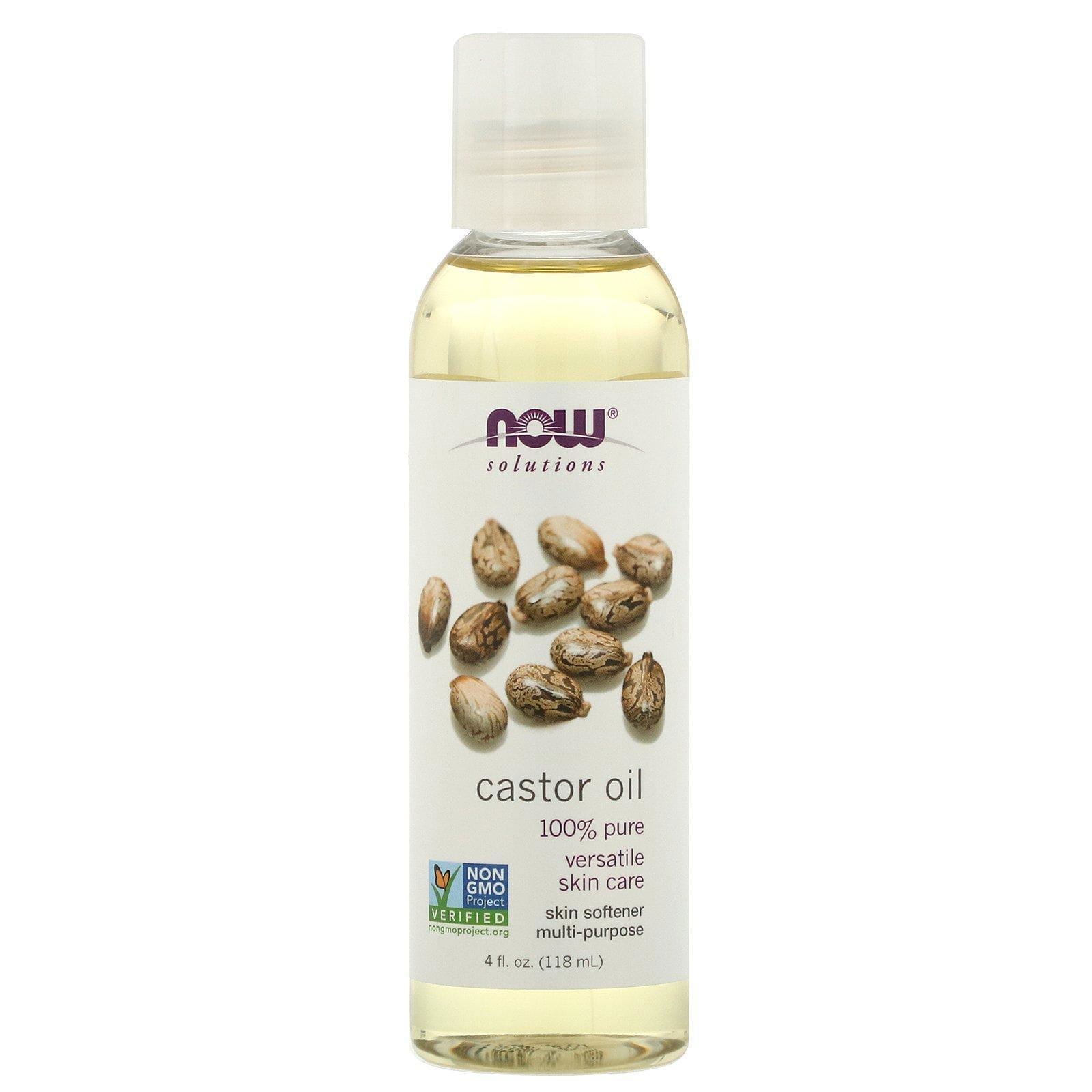 Now Foods, Soluciones, aceite de castor, 4 onzas fluidas (118 ml)