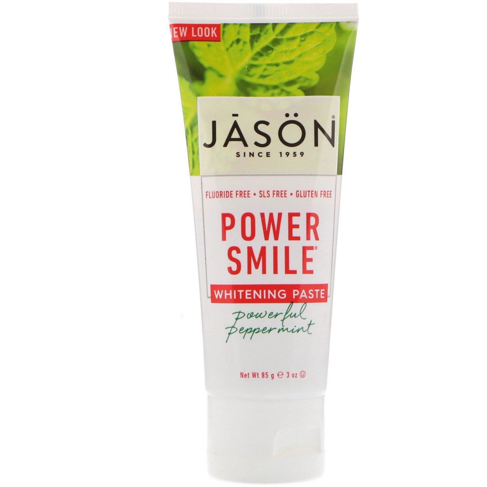 Jason Natural, Power Smile, pasta blanqueadora, menta potente, 3 oz (85 g)