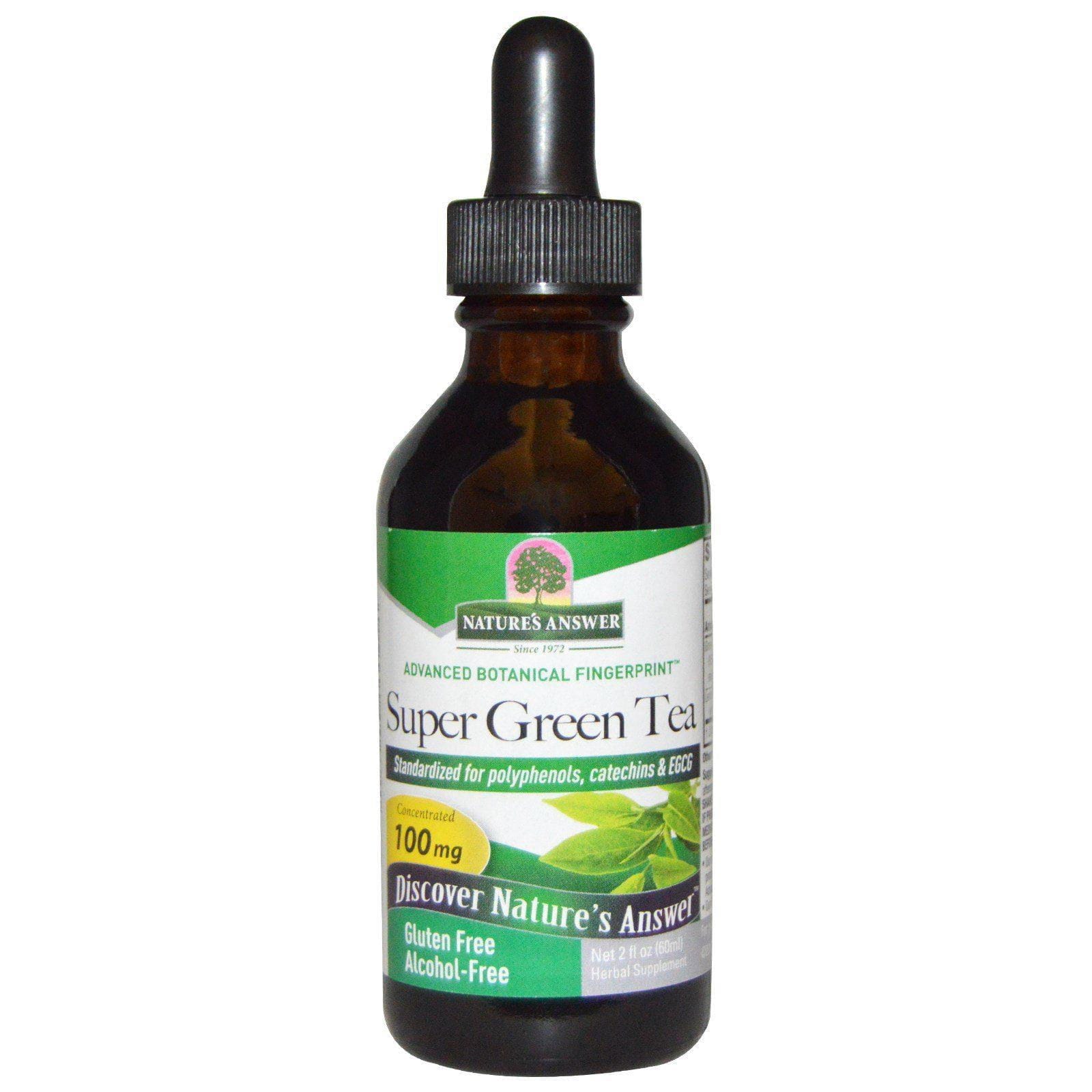 Nature's Answer, Súper Té Verde, sin alcohol, 2 oz líquidas (60 ml)