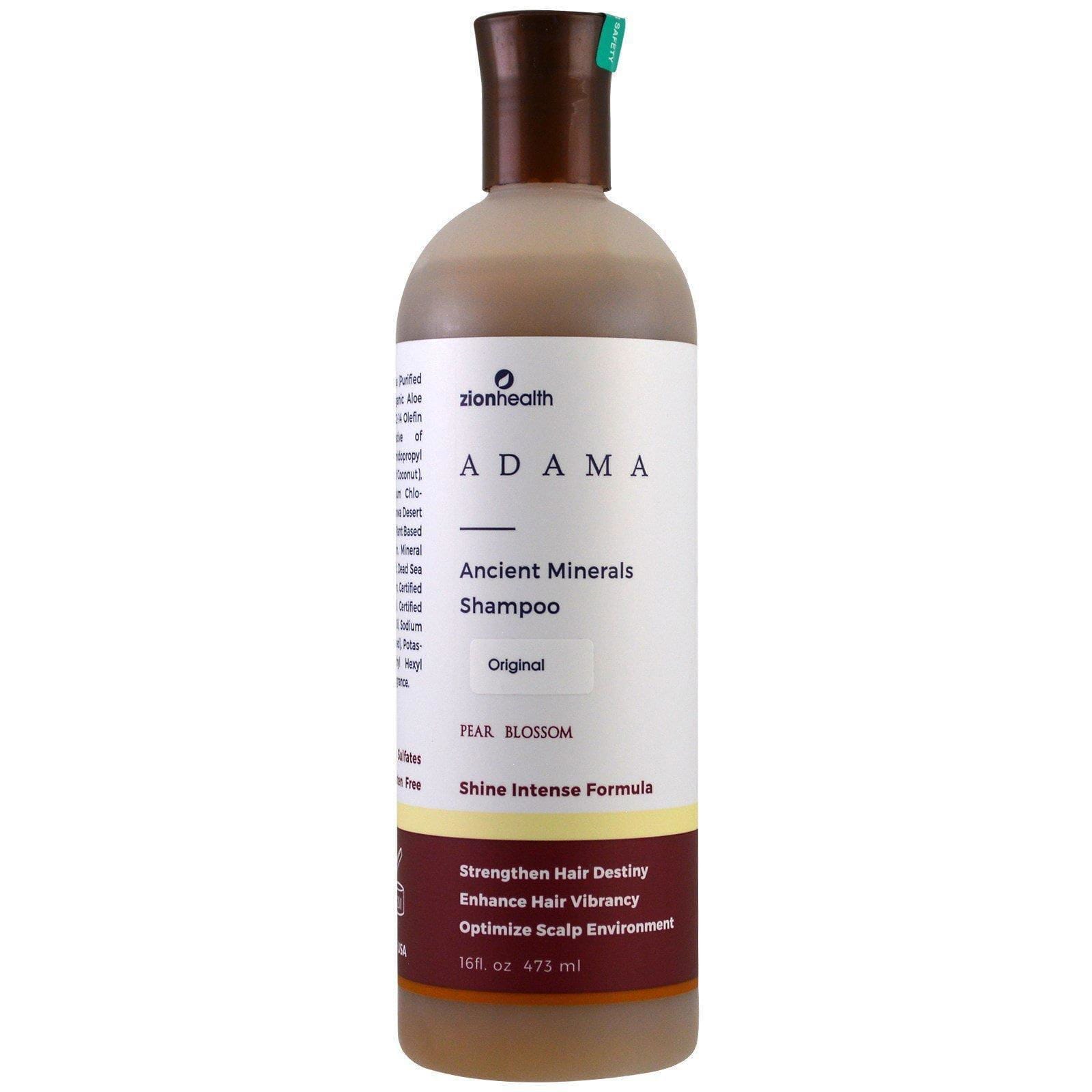 Zion Health, Adama, champú de minerales ancestrales, original, flor de pera, 16 fl. Oz (473 ml)