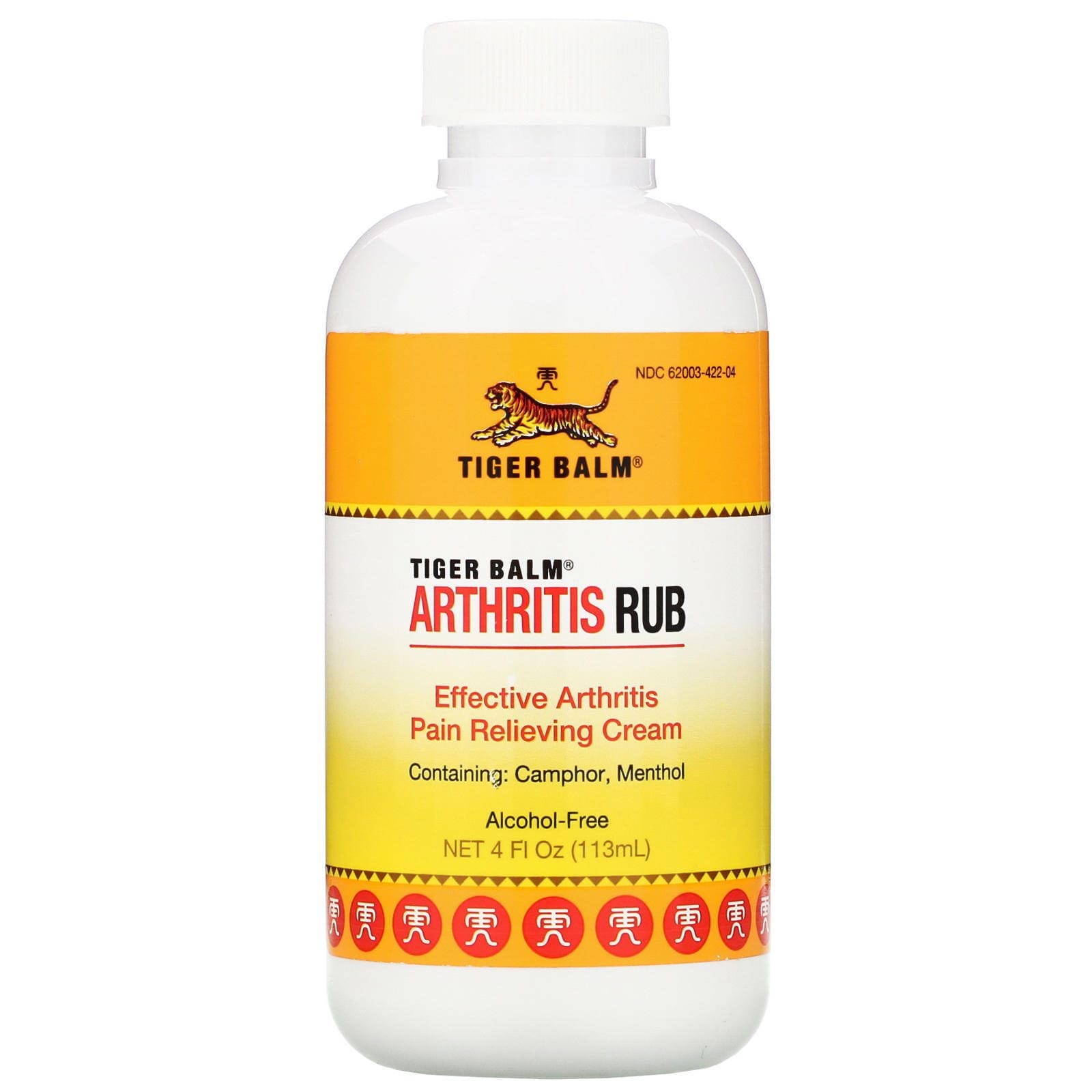 Tiger Balm, Bálsamo para la Artritis, Sin Alcohol, 4 fl oz (113 ml)