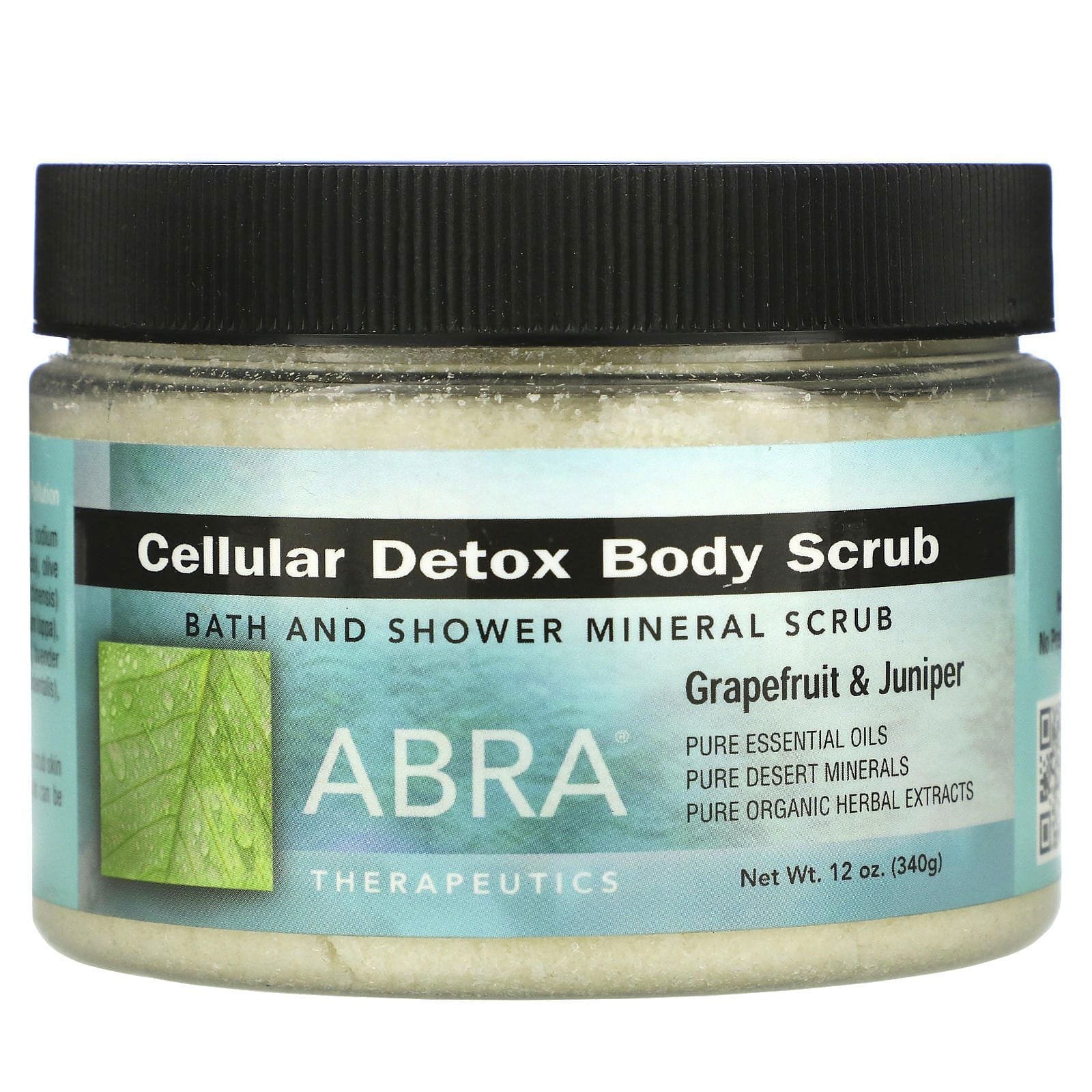 Abra Therapeutics, Cellular Detox Body Scrub, Grapefruit & Juniper, 12 oz (340 g)