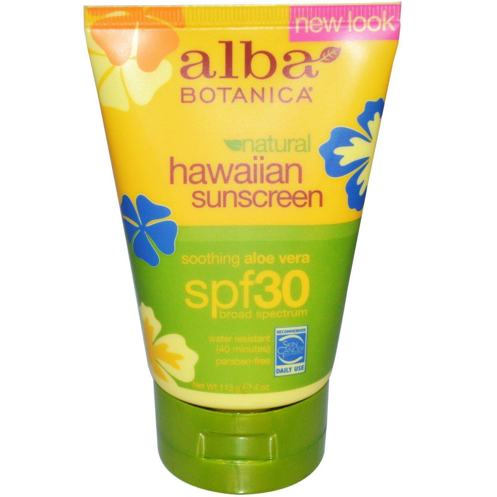 Alba Botanica, Protector solar natural hawaiano, FPS 30, 113 g (4 oz)