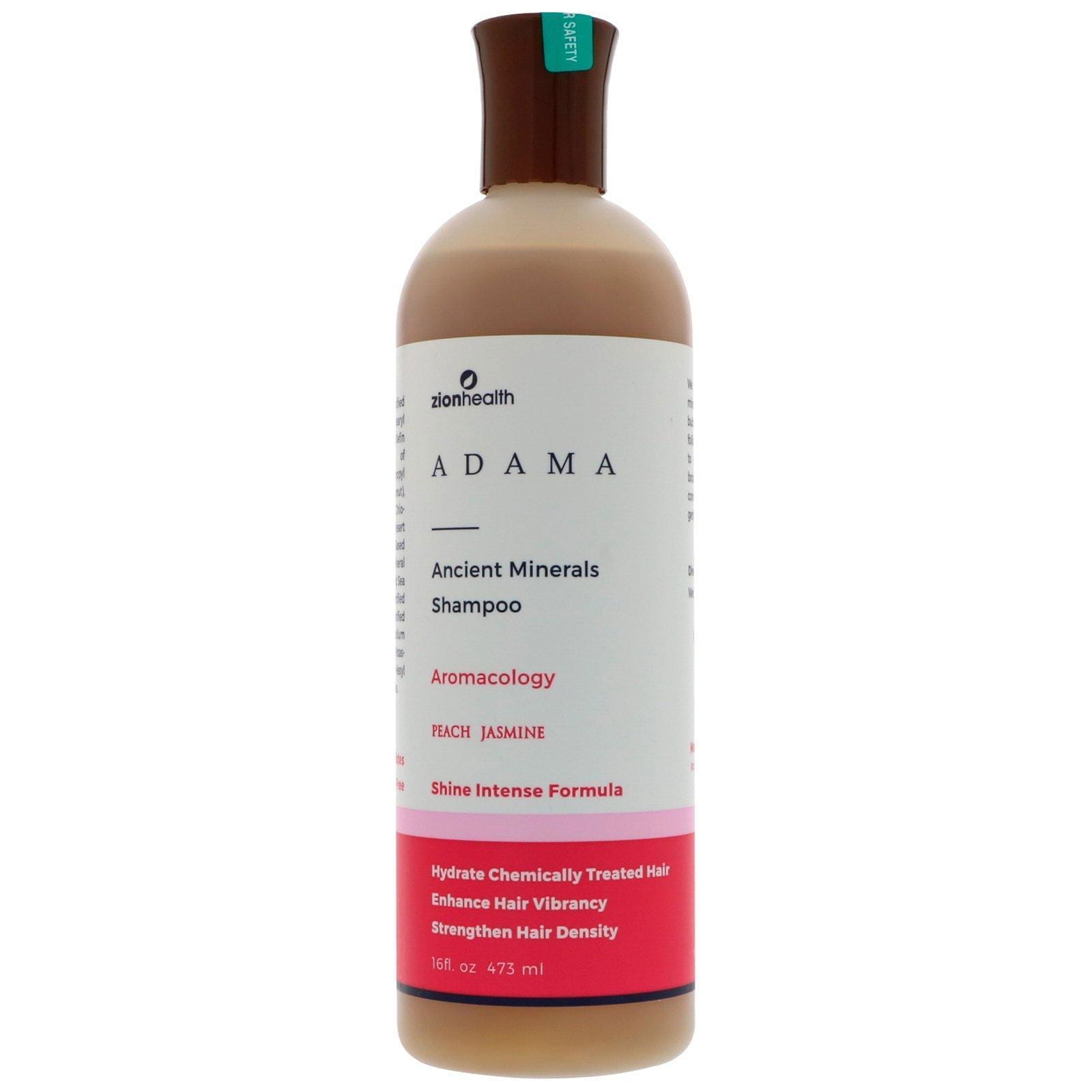 Zion Health, Adama, champú con minerales ancestrales, durazno y jazmín, 16 fl. Oz (473 ml)