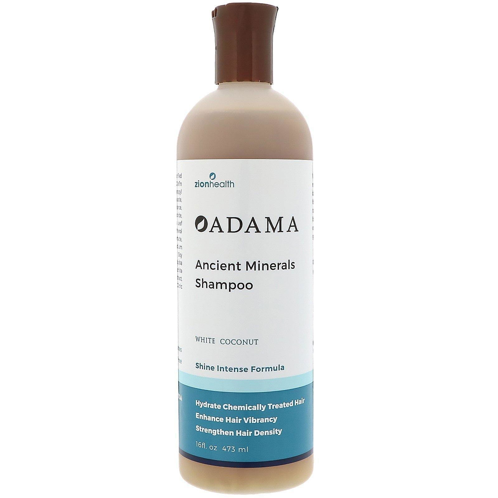 Zion Health, Adama, champú de minerales antiguos, coco blanco, 16 fl oz (473 ml)