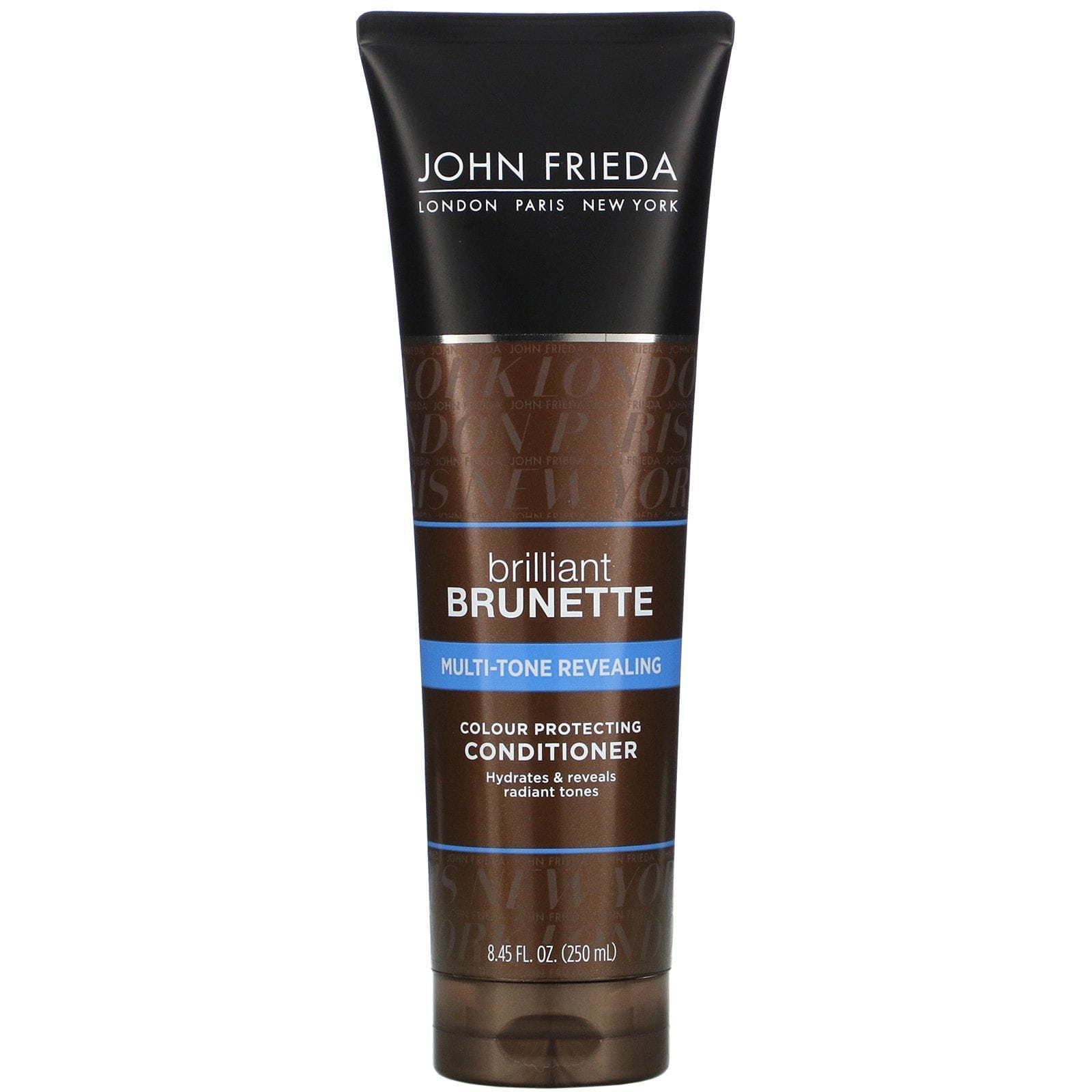 John Frieda, Brilliant Brunette, Revelador de tonos, Acondicionador protector del color, 250 ml (8,45 oz. líq.)