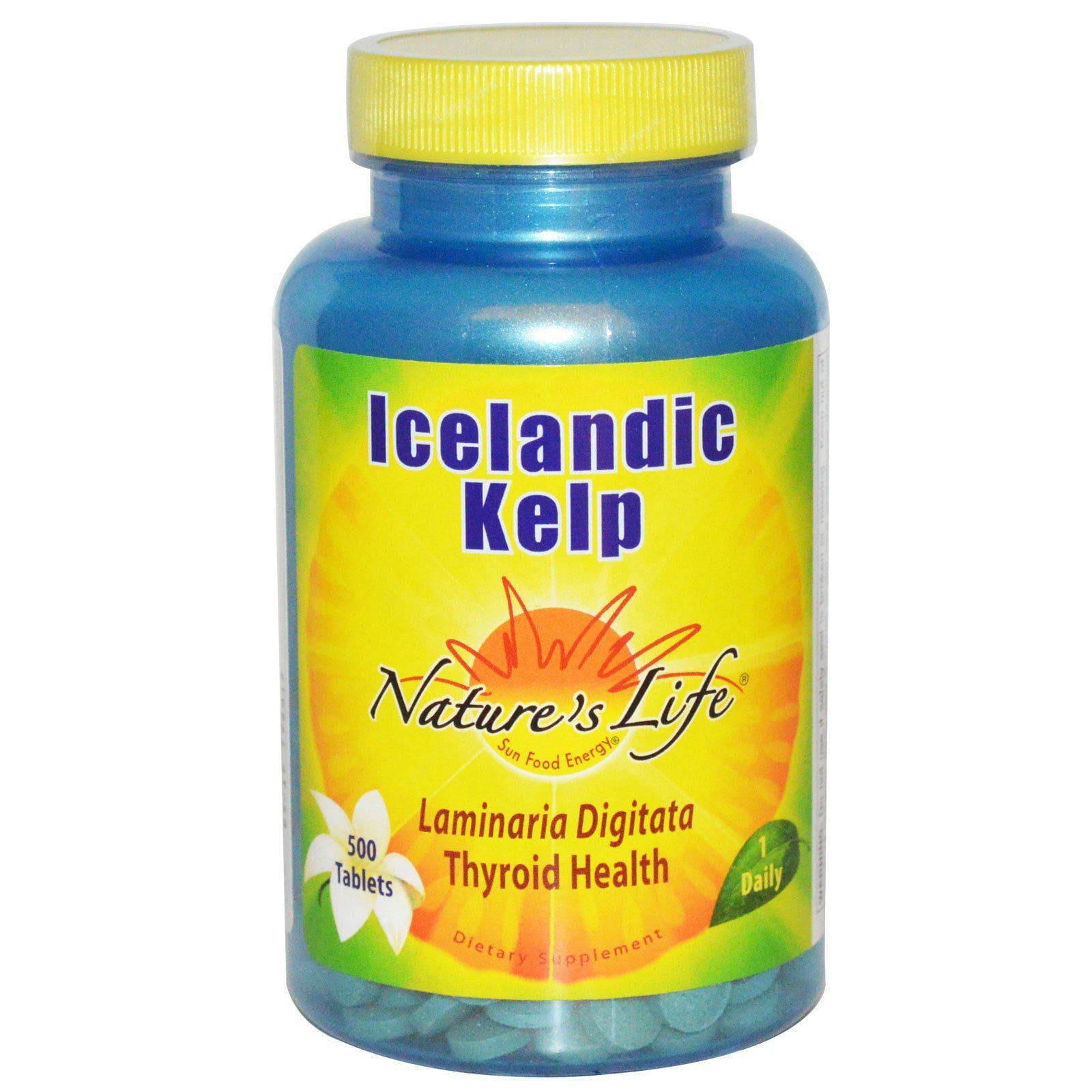 Nature's Life, Quelpo de Islandia, 500 tabletas