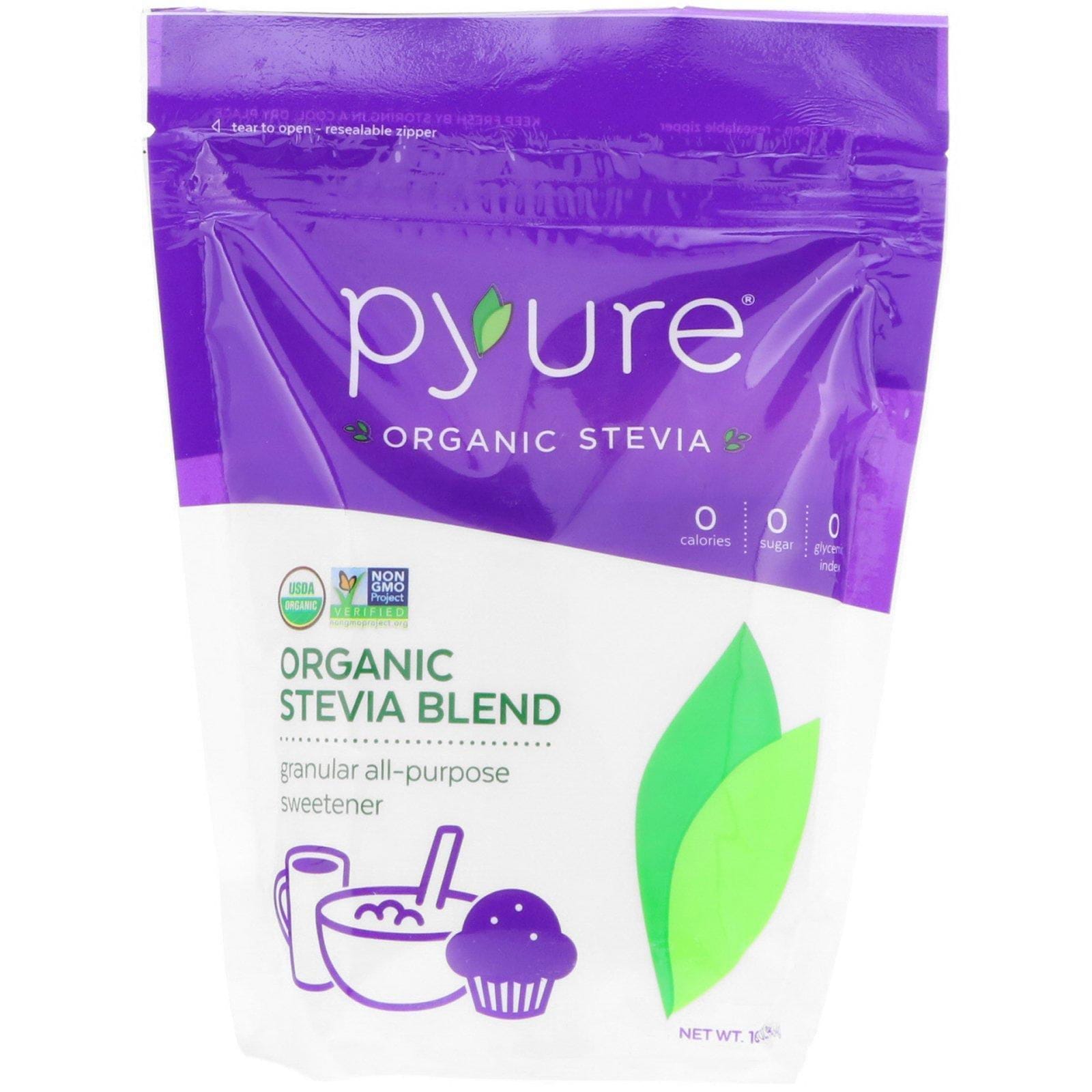 Pyure, Mezcla de stevia orgánica, endulzante granular multipropósito, 16 onzas (454 g)