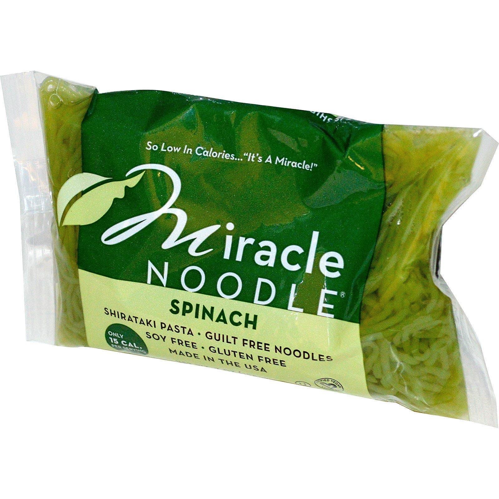 Miracle Noodle, Espinacas, Shirataki Pasta, 7 oz (198 g)