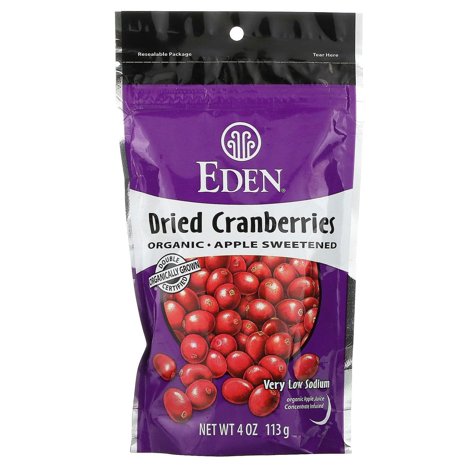 Eden Foods, Arándanos orgánicos secos, 4 oz (113 g)