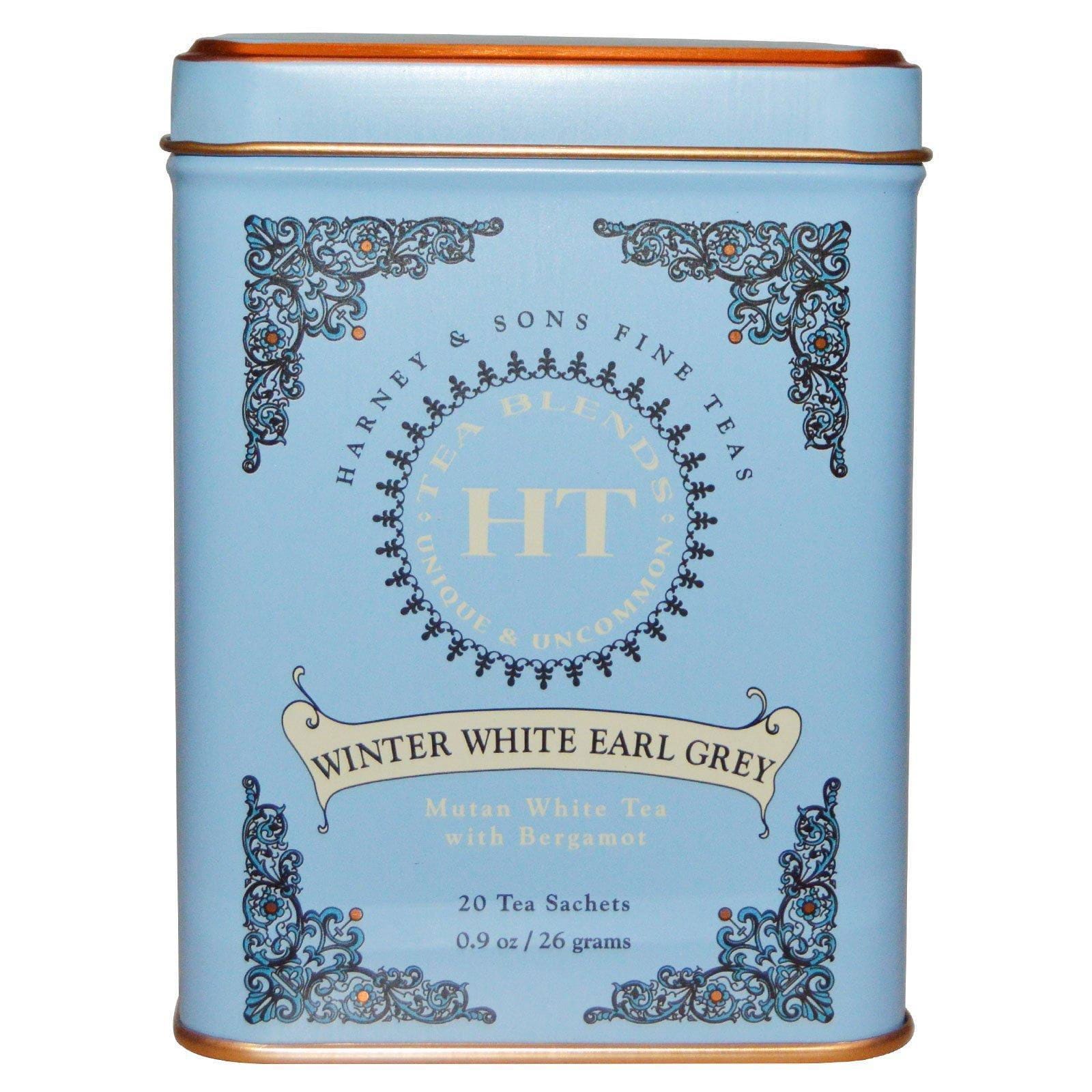 Harney & Sons, Té Winter White Earl Grey, 20 saquitos de té, 0.9 oz (26 g)