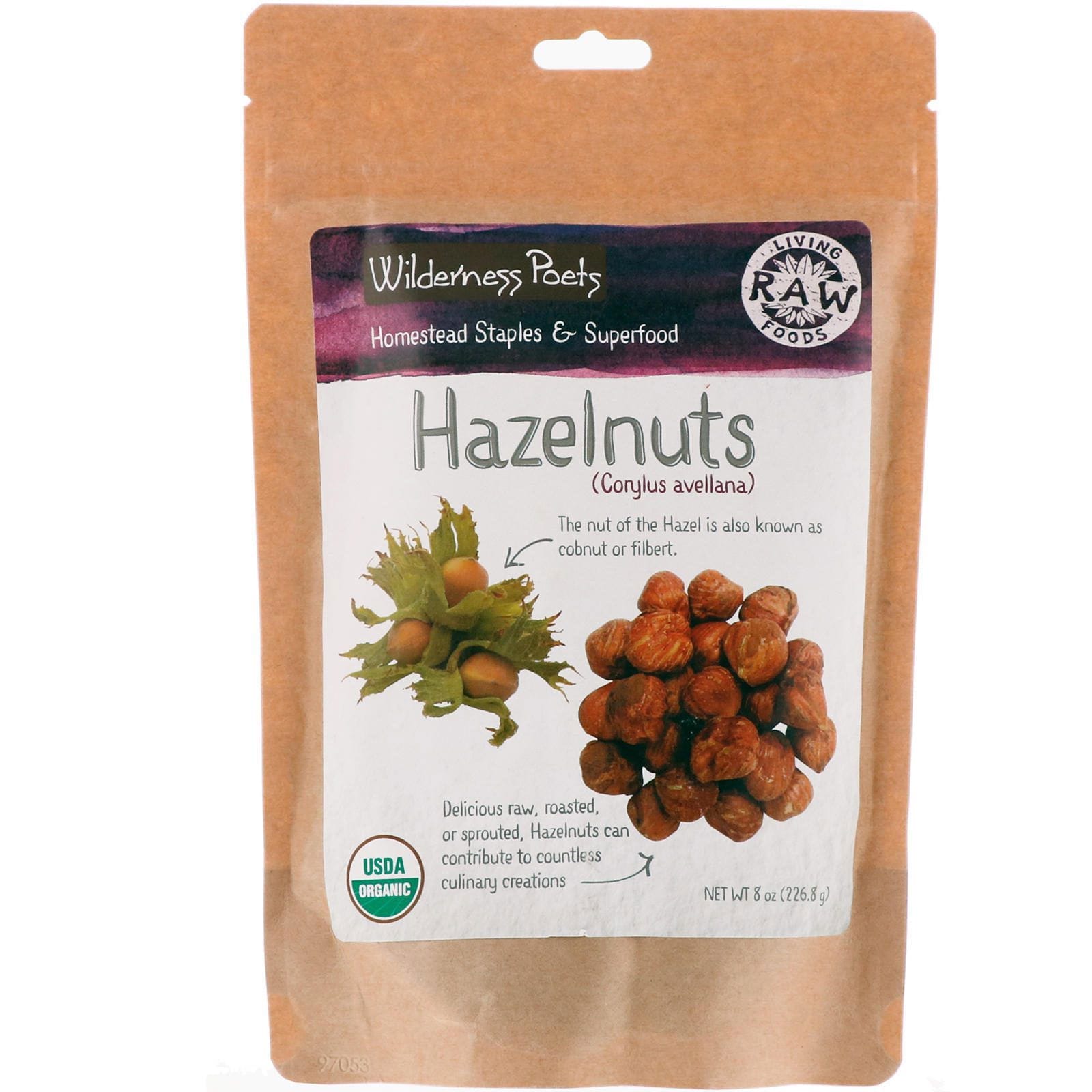 Wilderness Poets, Avellanas, 8 oz (226,8 g)