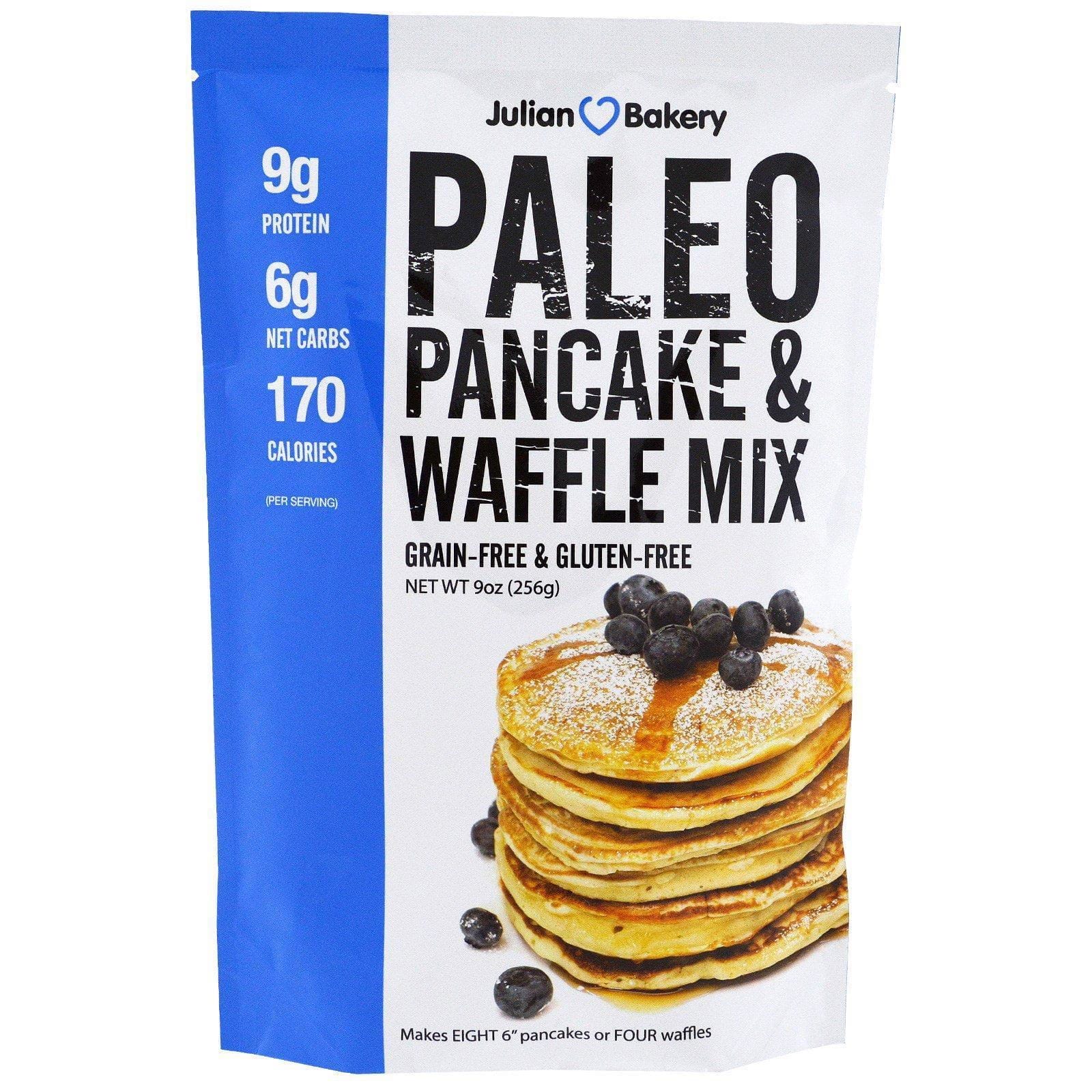 Julian Bakery, Mezcla para panqueques y obleas Paleo, 9 oz (256 g)