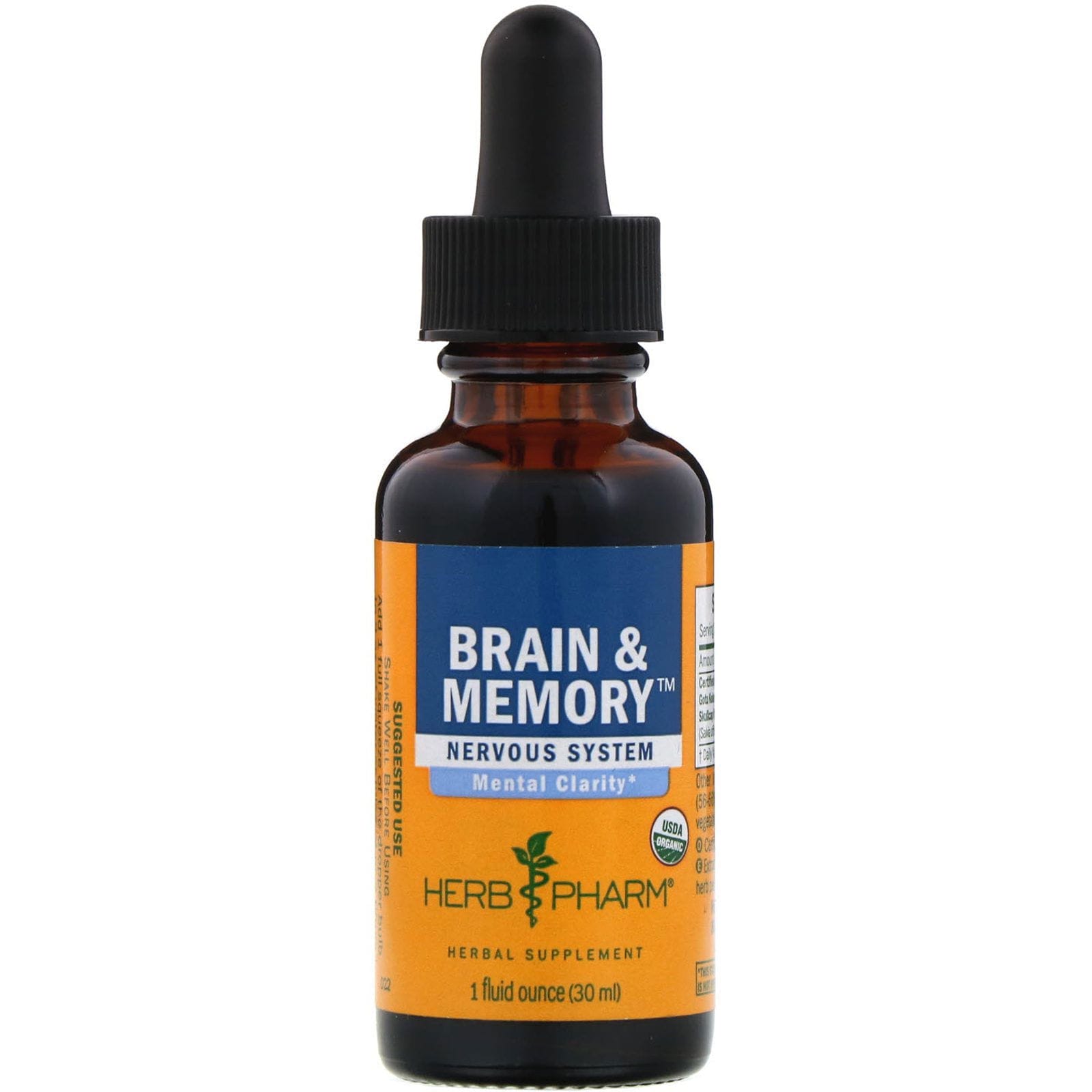 Herb Pharm, Cerebro y memoria, sistema nervioso, 1 fl oz (30 ml)