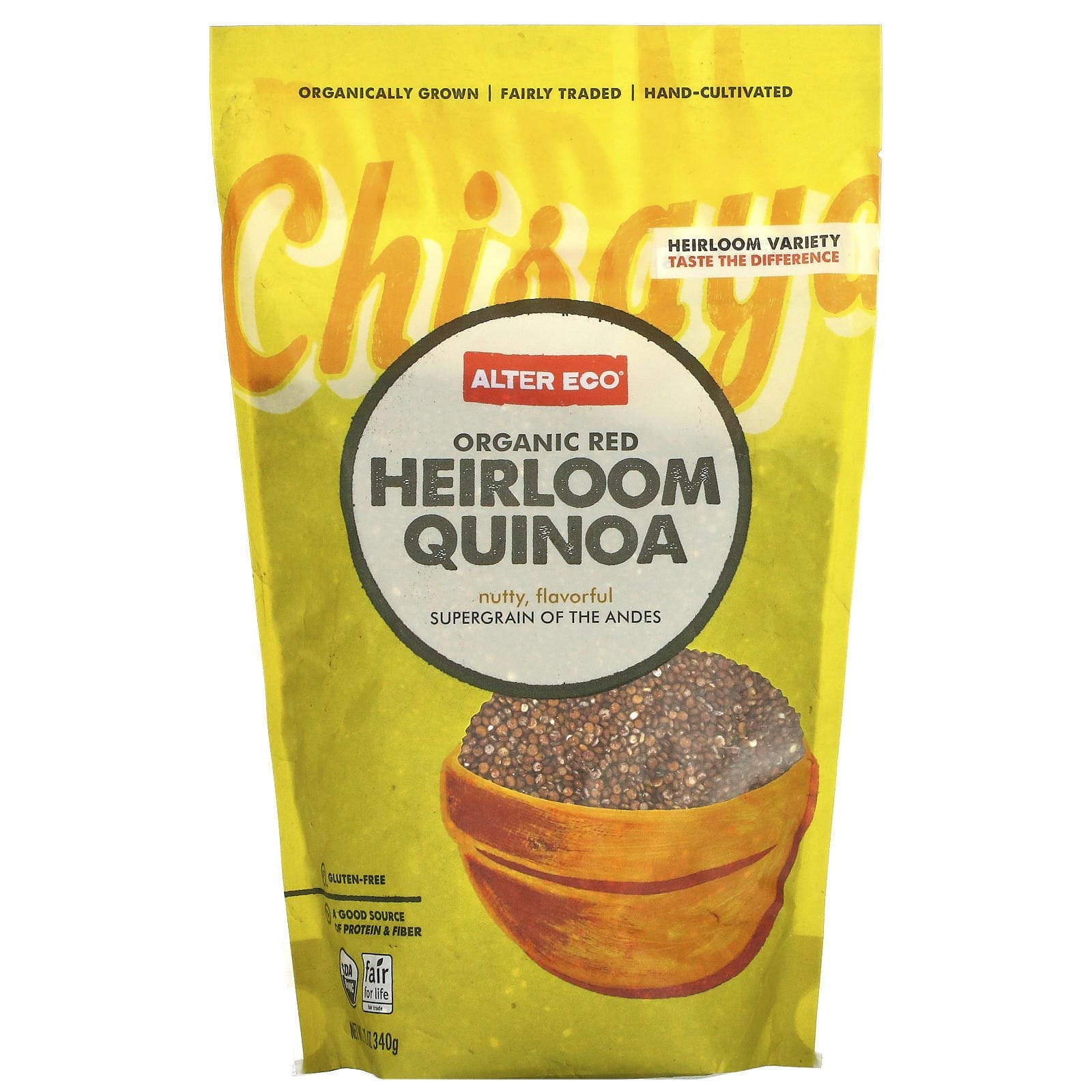 Alter Eco, Rojo orgánico, Heirloom Quinua, 12 oz (340 g)