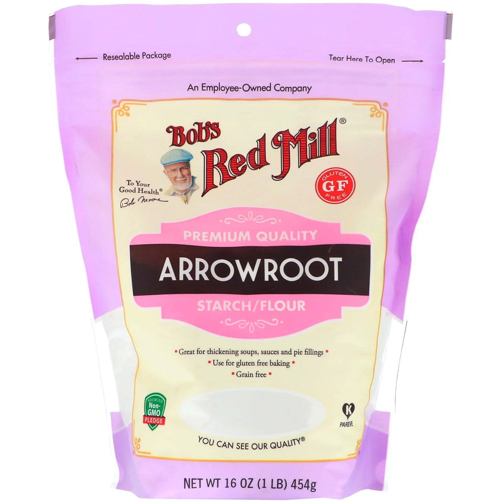 Bob's Red Mill, Harina/almidón de arrurruz, sin gluten, 454 g (16 oz)