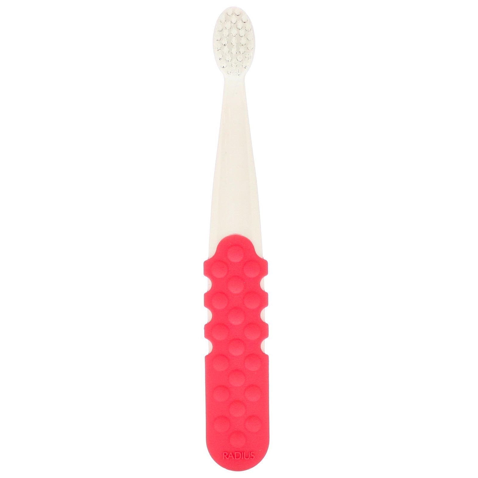 RADIUS, Cepillo Totz Plus, Para 3 años en adelante, Extrasuave, Coral, 1 cepillo dental