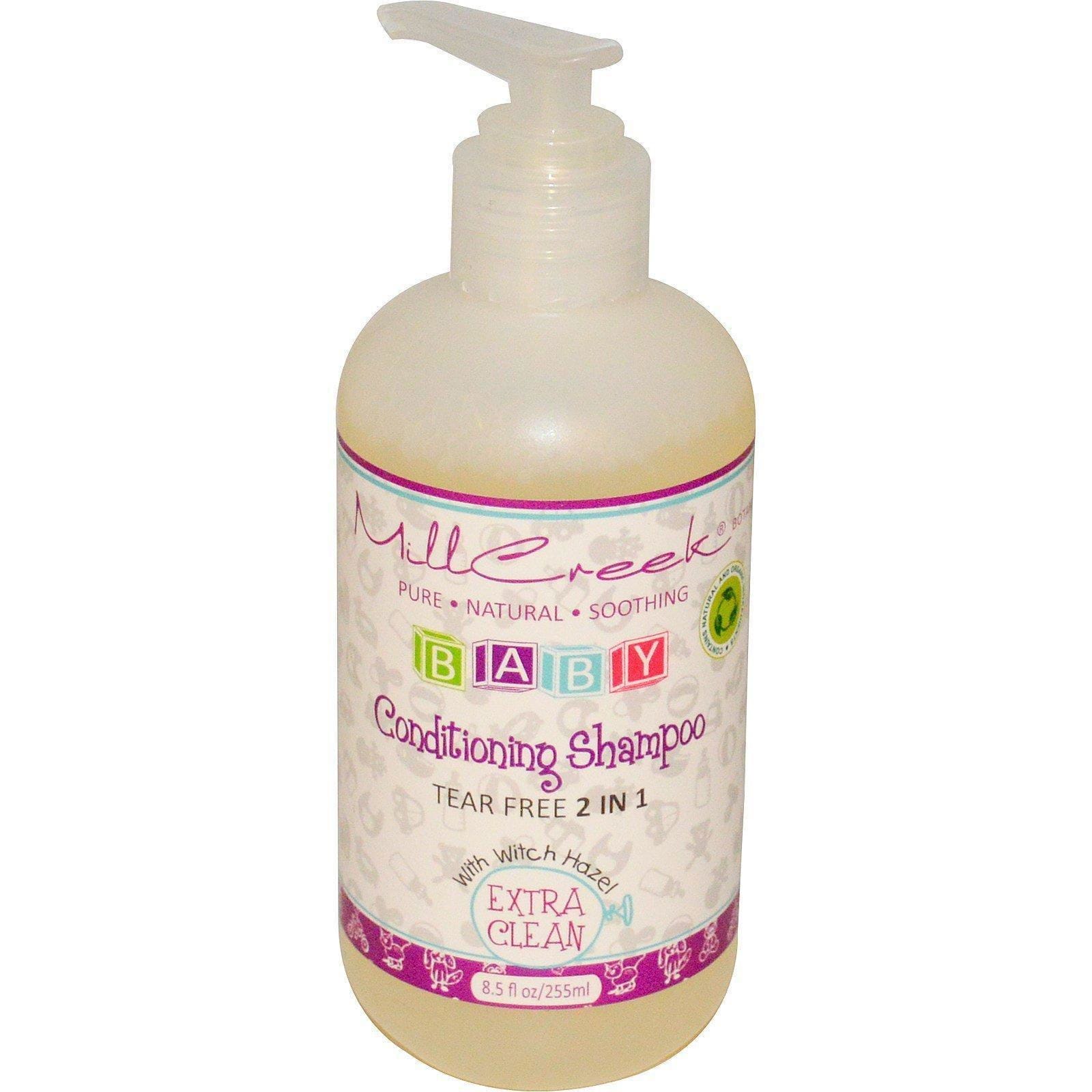 Mill Creek Botanicals, Champú acondicionador para bebé, extra limpio, 8.5 fl oz (255 ml)