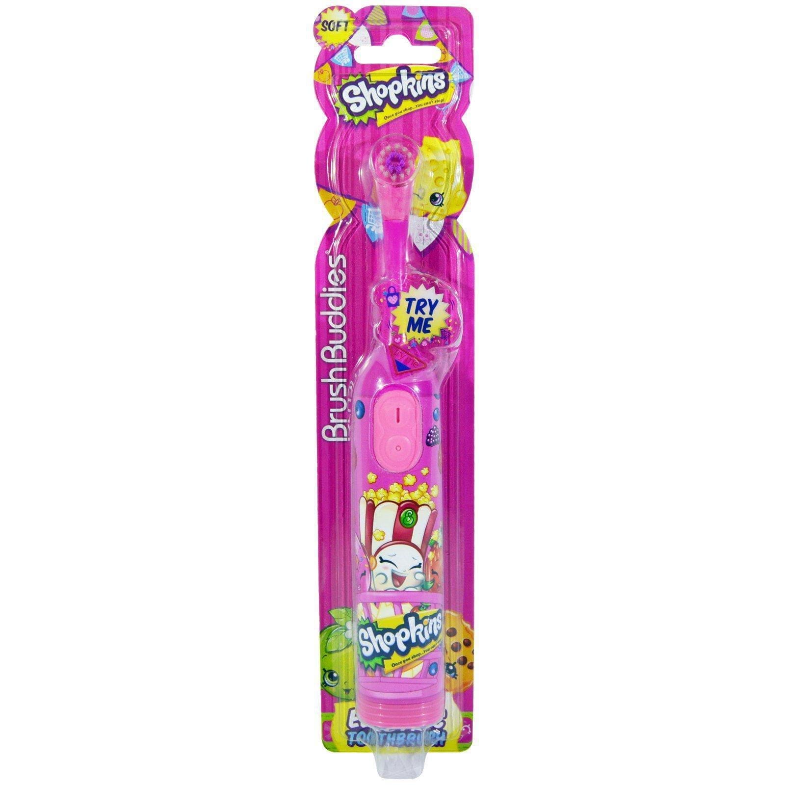 Brush Buddies, Shopkins, cepillo de dientes eléctrico suave, 1 unidad