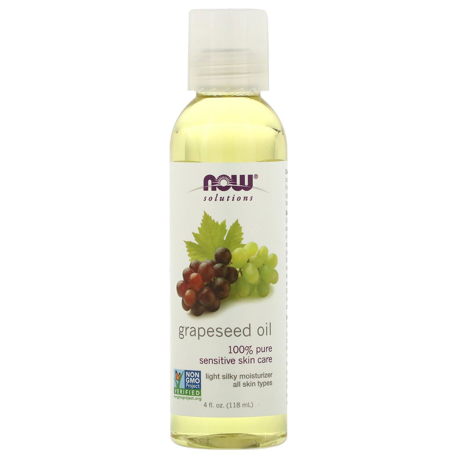 Now Foods, Solutions, Aceite de Semillas de Uva, 4 fl oz (118 ml)