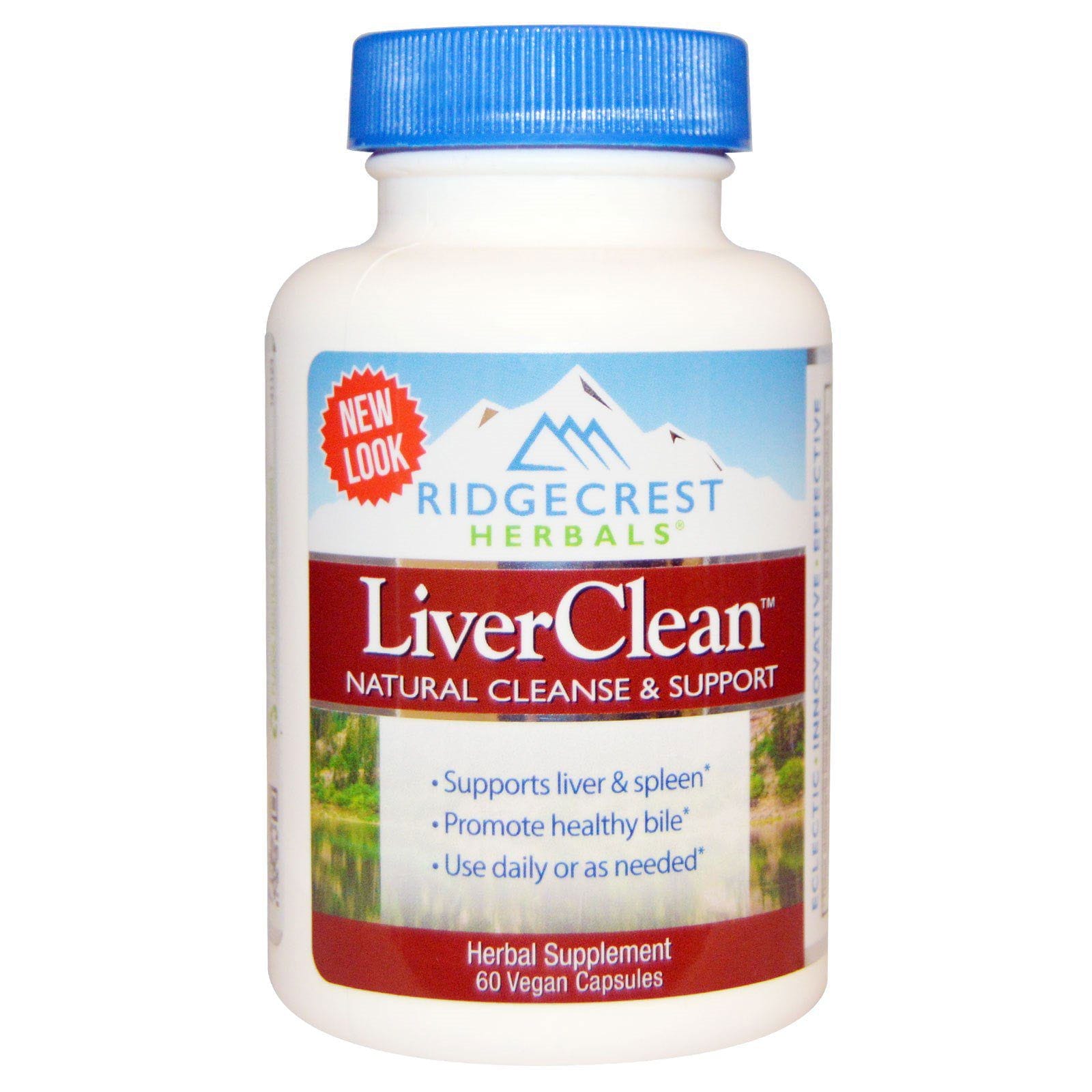 RidgeCrest Herbals, LiverClean, 60 cápsulas veganas