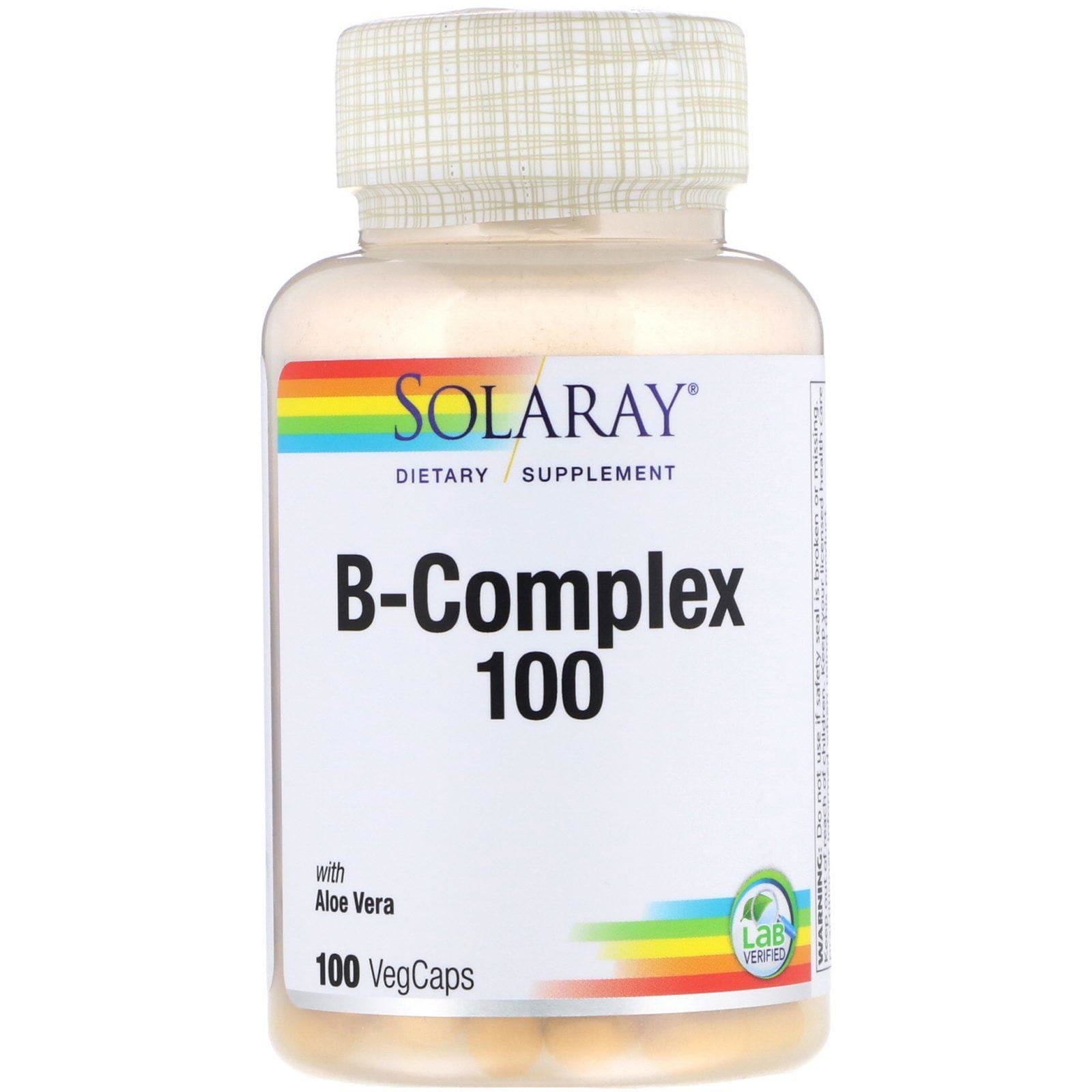Solaray, Complejo -B 100, 100 cápsulas vegetarianas