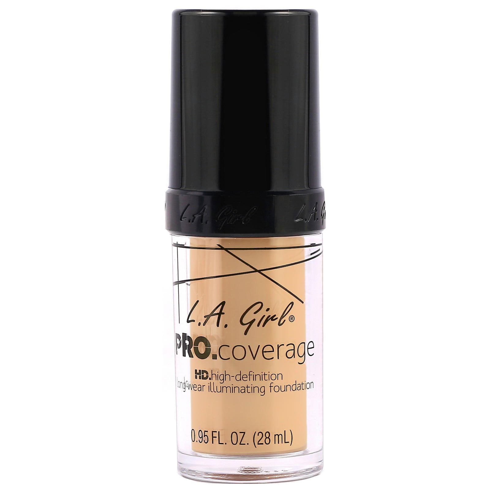 L.A. Girl, Base Pro Coverage HD, Claro, 28 ml (0,95 oz. líq.)