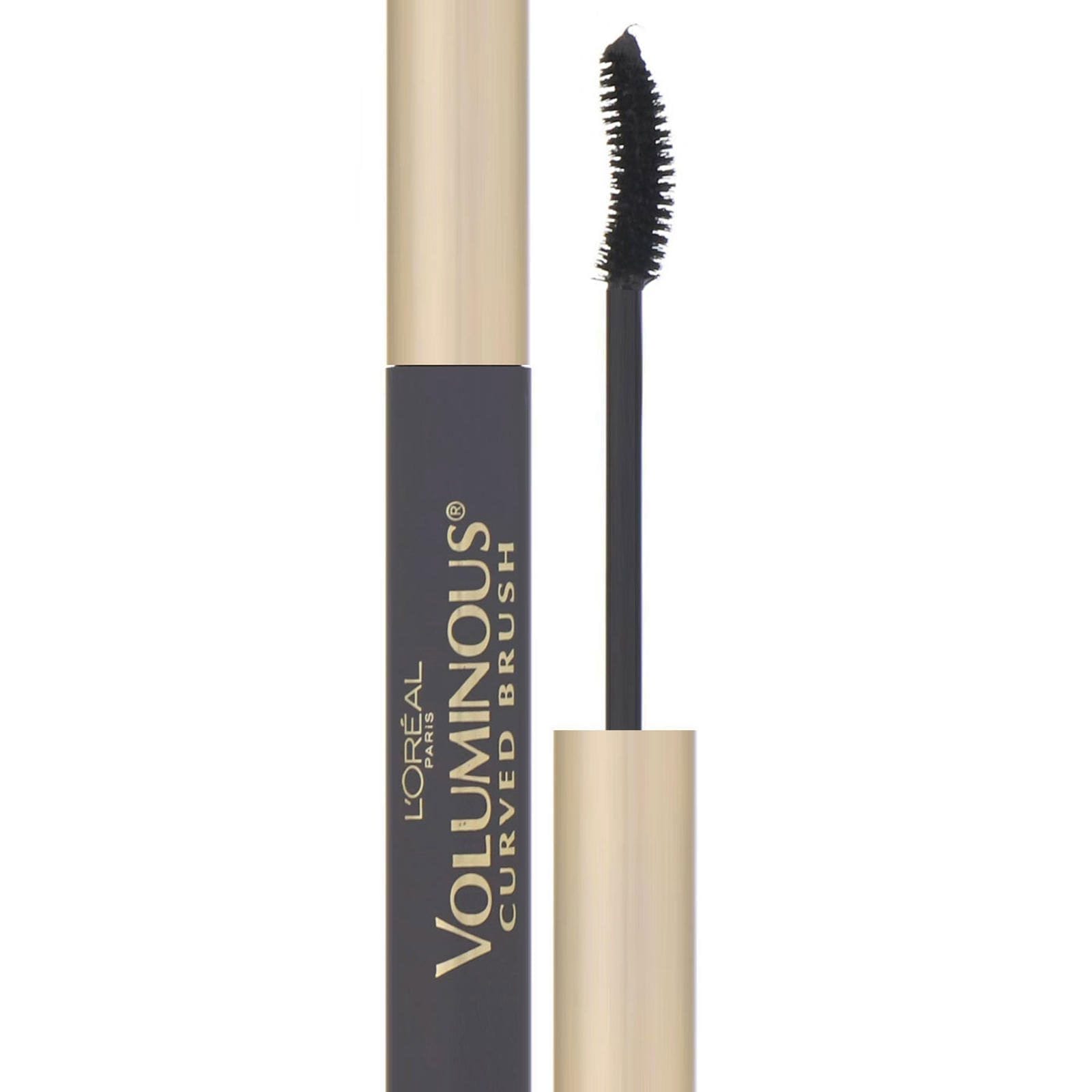 L'Oreal, Máscara para pestañas curvas Voluminous, Negro 340, 8 ml (0,28 oz. líq.)