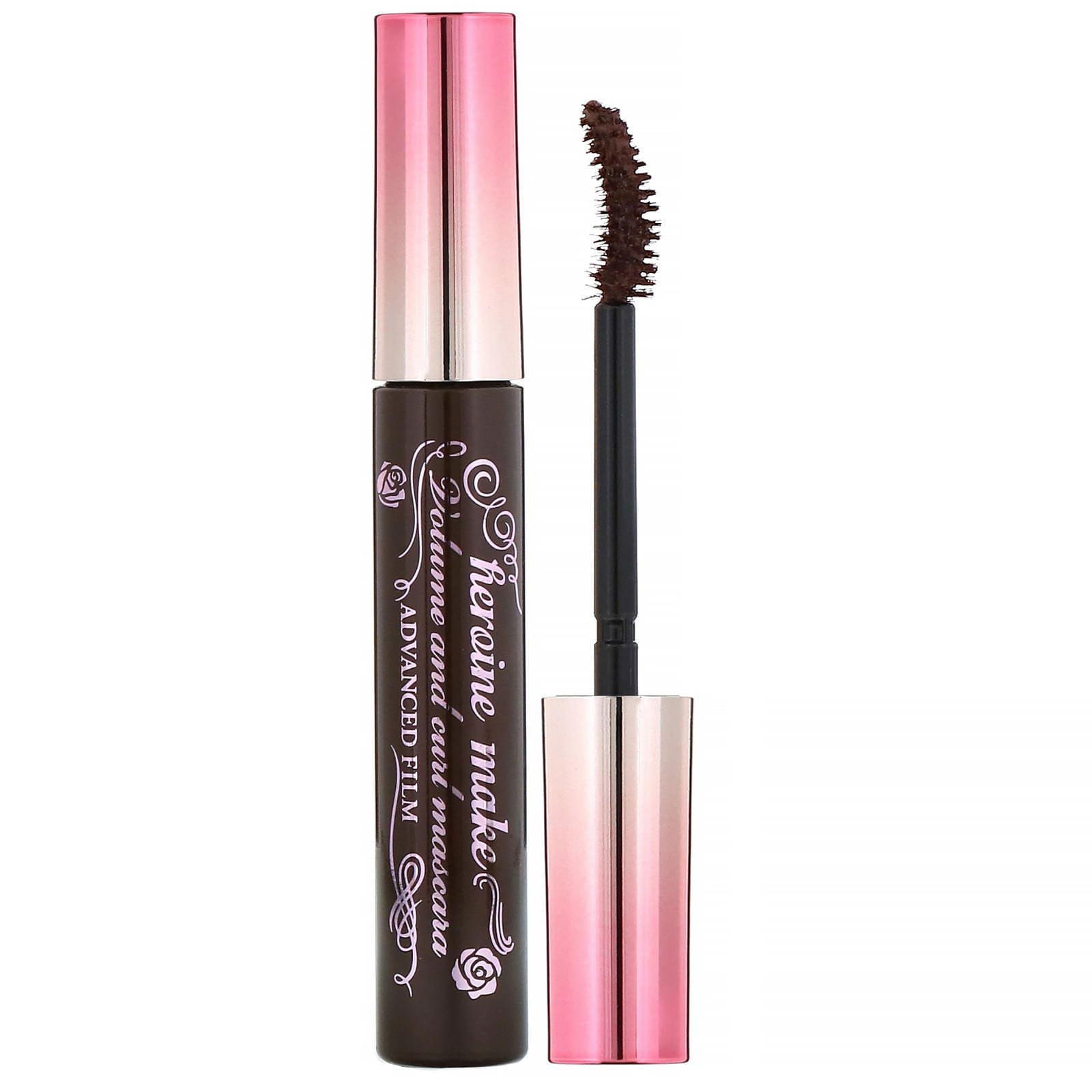 KissMe, Heroine Make, Máscara para dar volumen y enchinar las pestañas, Película de avanzada, Marrón n.º 02, 6 g (0,21 oz)