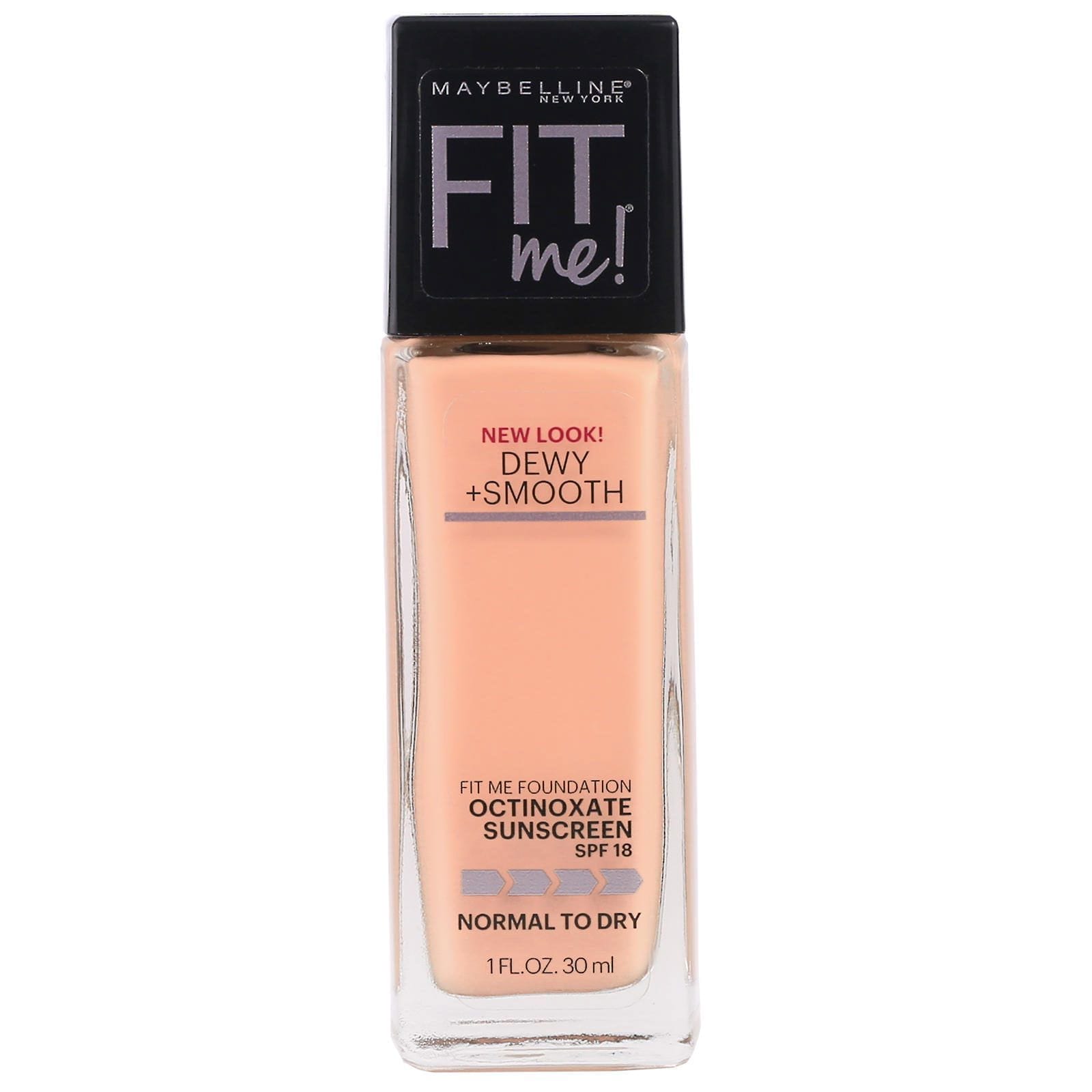 Maybelline, Fit Me, Dewy + Smooth, Base suavizante e hidratante, 228 Soft Tan (bronceado suave), 30 ml (1 oz. líq.)