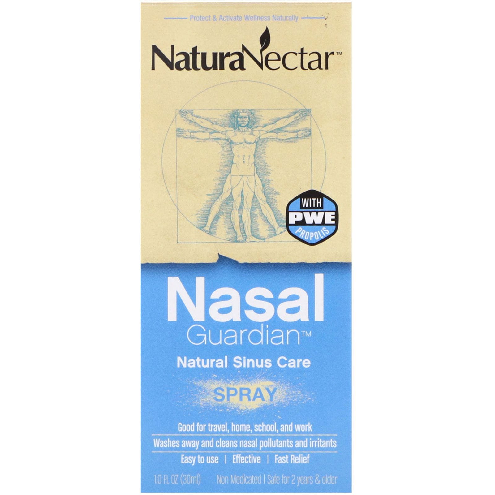 NaturaNectar, Atomizador nasal Guardian, 1.0 fl oz (30 ml)