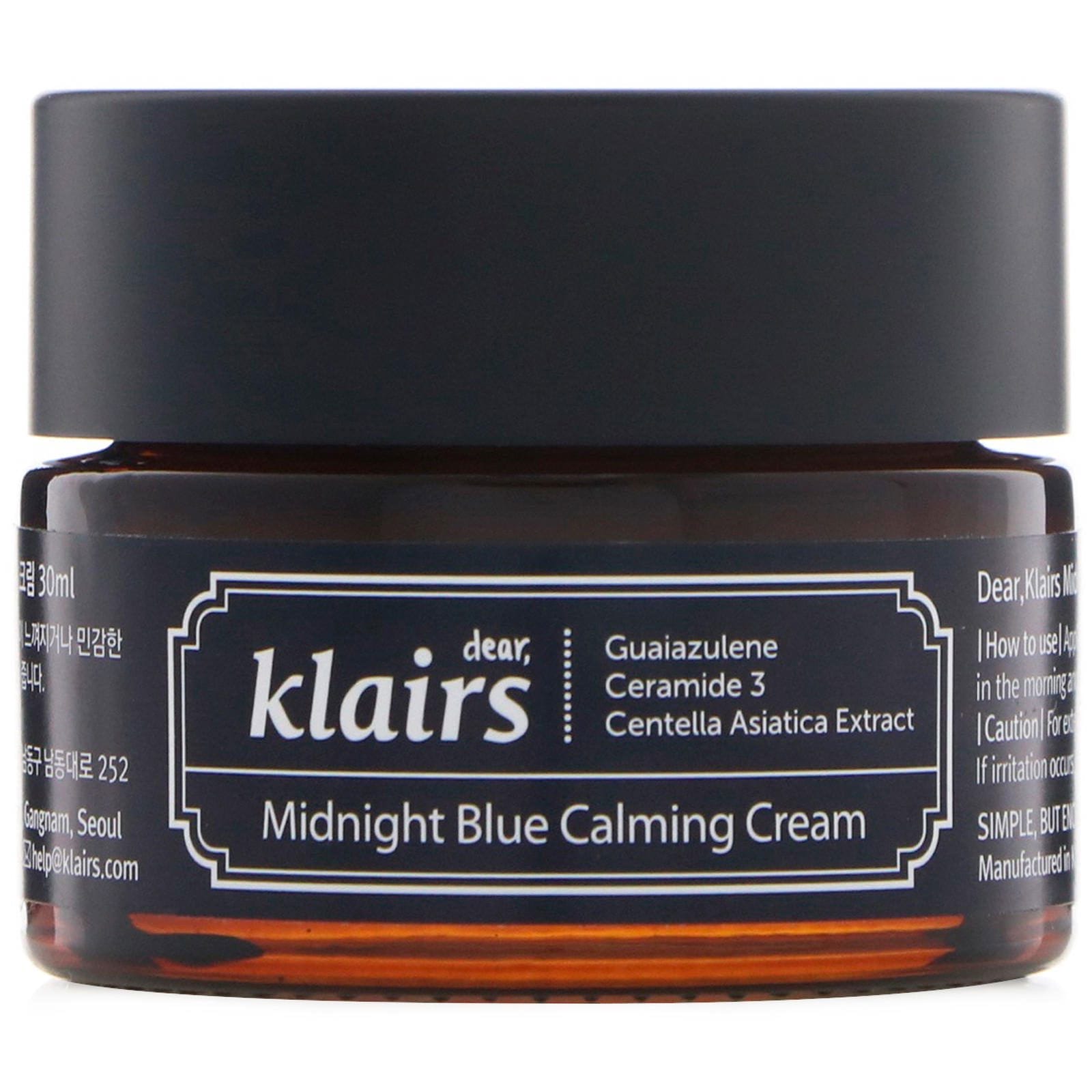 Dear, Klairs, Crema Calmante Azul de Medianoche, 1 oz (30 ml)