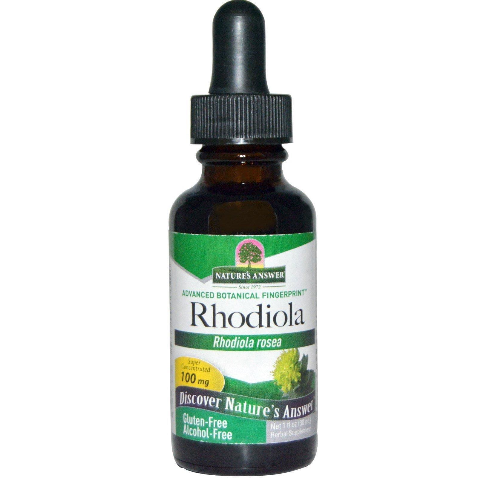 Nature's Answer, Nature's Answer, Rhodiola, Rhodiola Rosea, 100 mg, 1 fl oz (30 ml)