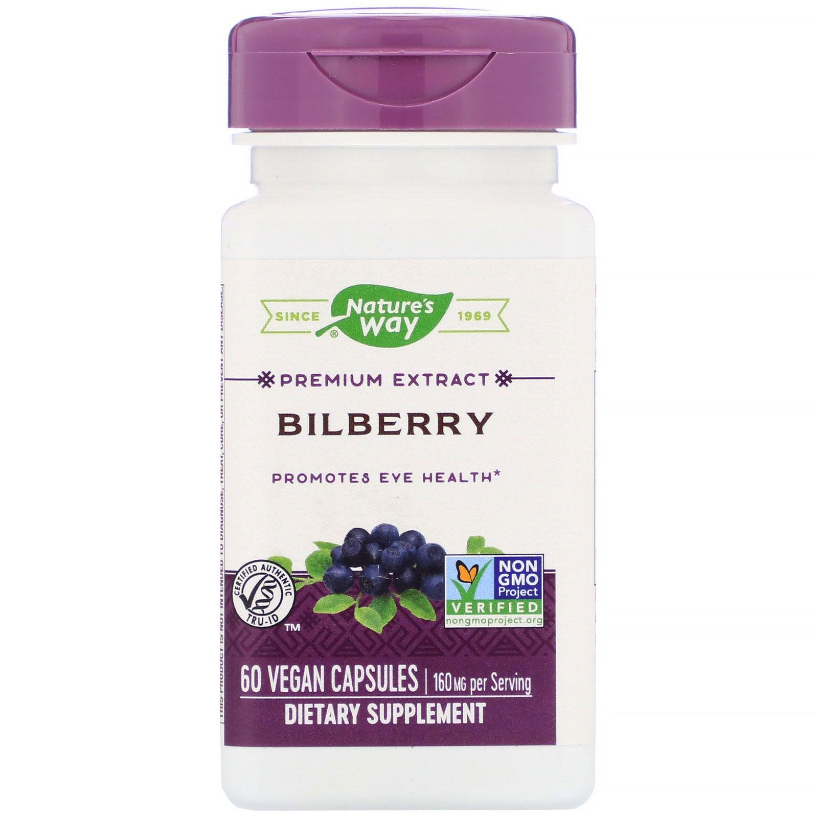 Nature's Way, Arándano, 160 mg, 60 cápsulas veganas