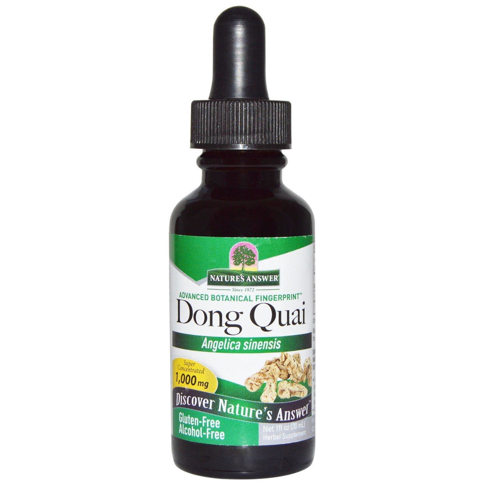 Nature's Answer, Dong Quai, sin alcohol, 1000 mg, 1 oz líquida (30 ml)