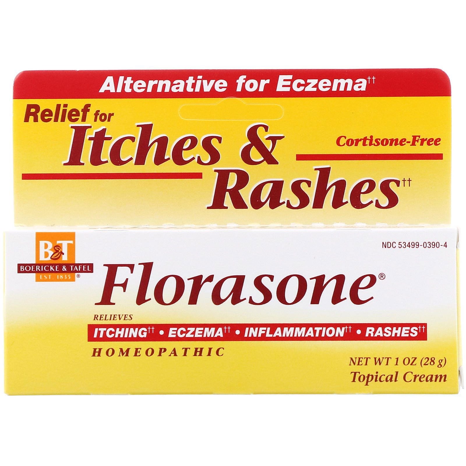 Boericke & Tafel, Florasone Topical Cream, 1 oz (28 g)