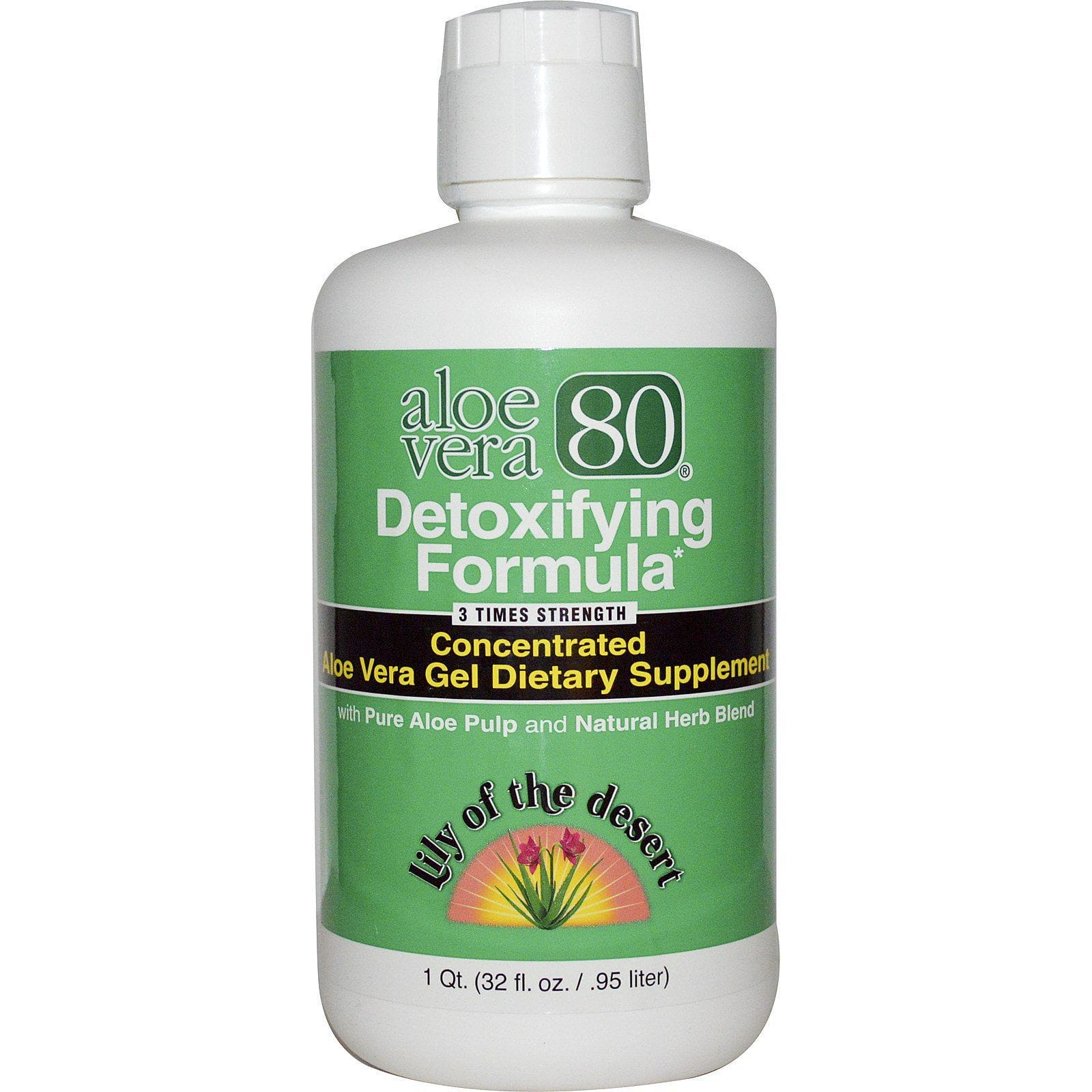 Lily of the Desert, Aloe vera 80, fórmula desintoxicante, 32 fl oz (.95 l)