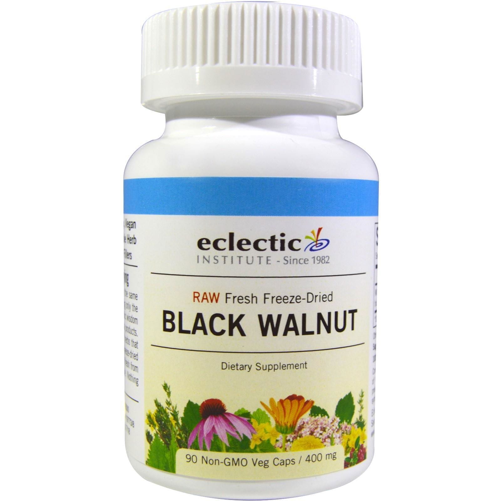 Eclectic Institute, Black Walnut, 400 mg, 90 Veg Caps