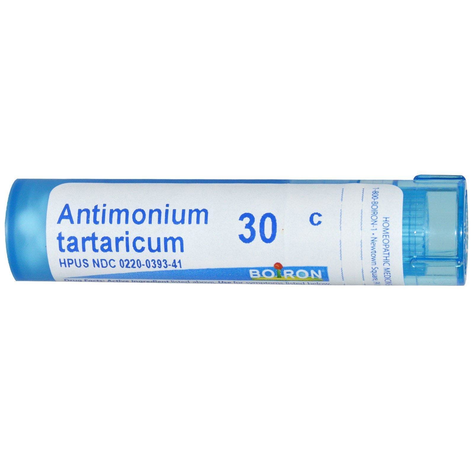 Boiron, Single Remedies, Antimonium Tartaricum, 30C, Aproximadamente 80 bolitas